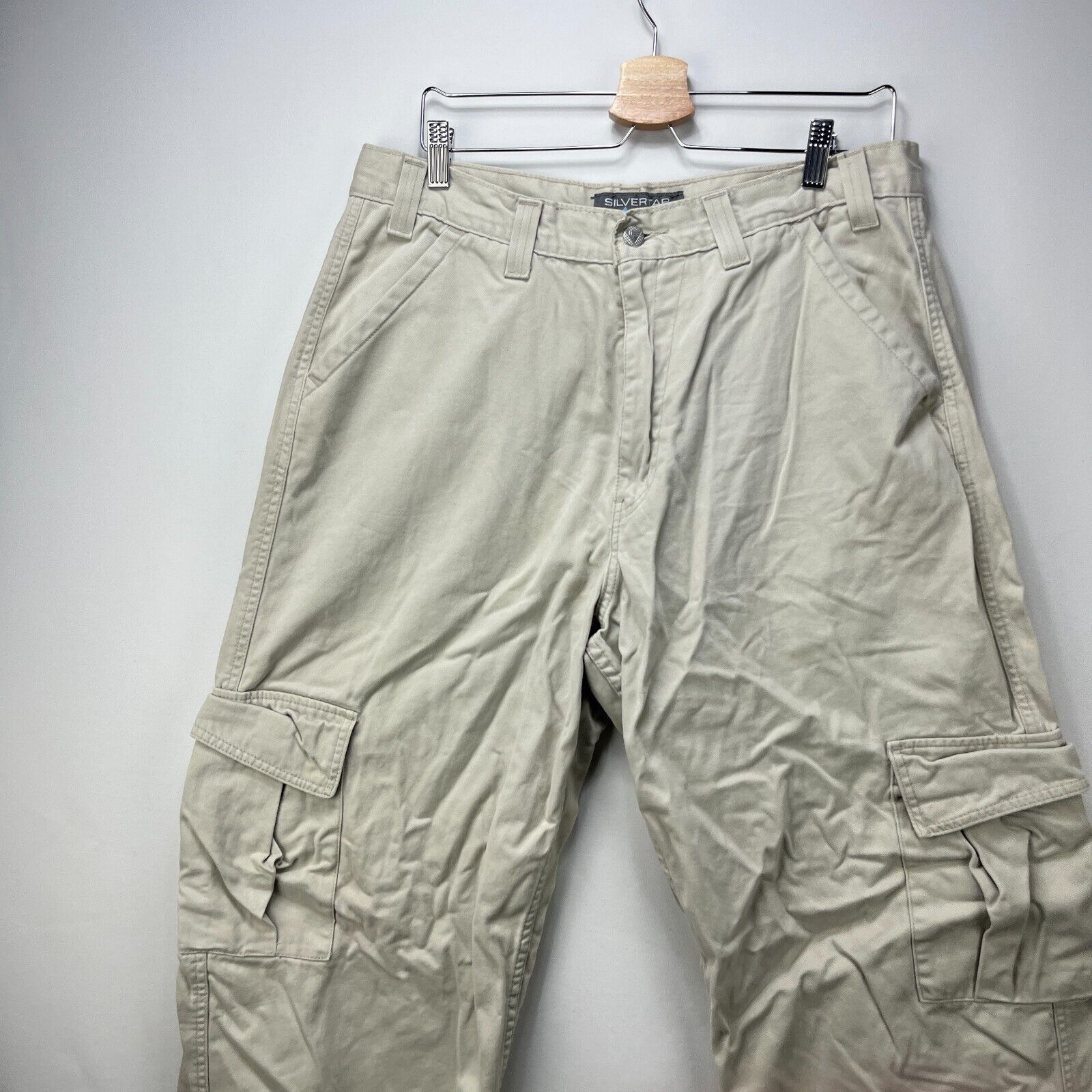 Levi's × Vintage Vintage Y2K Levi's Silver Tab Baggy Khakis 36 WideLeg Skater Size US 36 / EU 52 - 4 Thumbnail