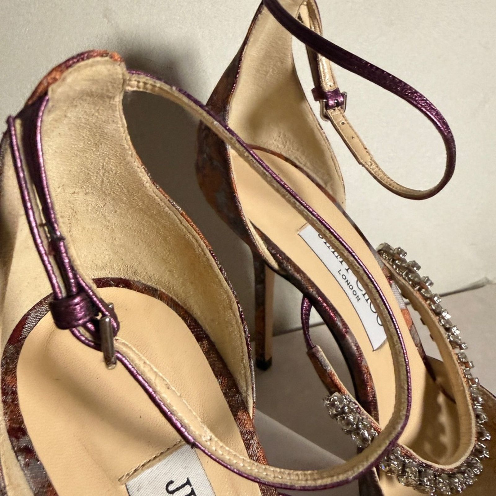 Jimmy Choo Jimmy Choo Bobbie Embellished Heels 100 Size US 8.5 / IT 38.5 - 4 Thumbnail