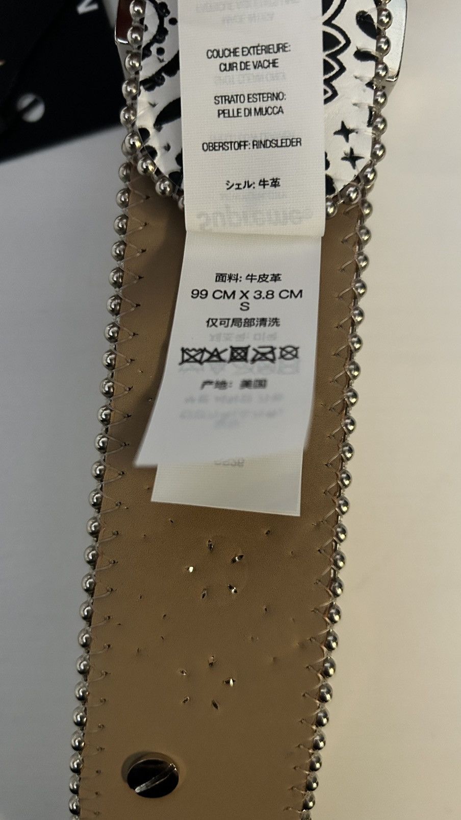 Supreme Supreme BB Simon Bandana Belt Silver Size 32 - 5 Thumbnail