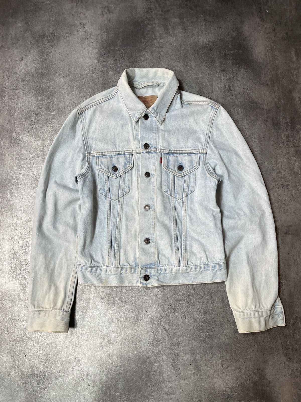 Levi's 🔥Offers🔥Levis Vintage Y2K Denim Jacket Rare Baby Blue Size XS / US 0-2 / IT 36-38 - 1 Thumbnail