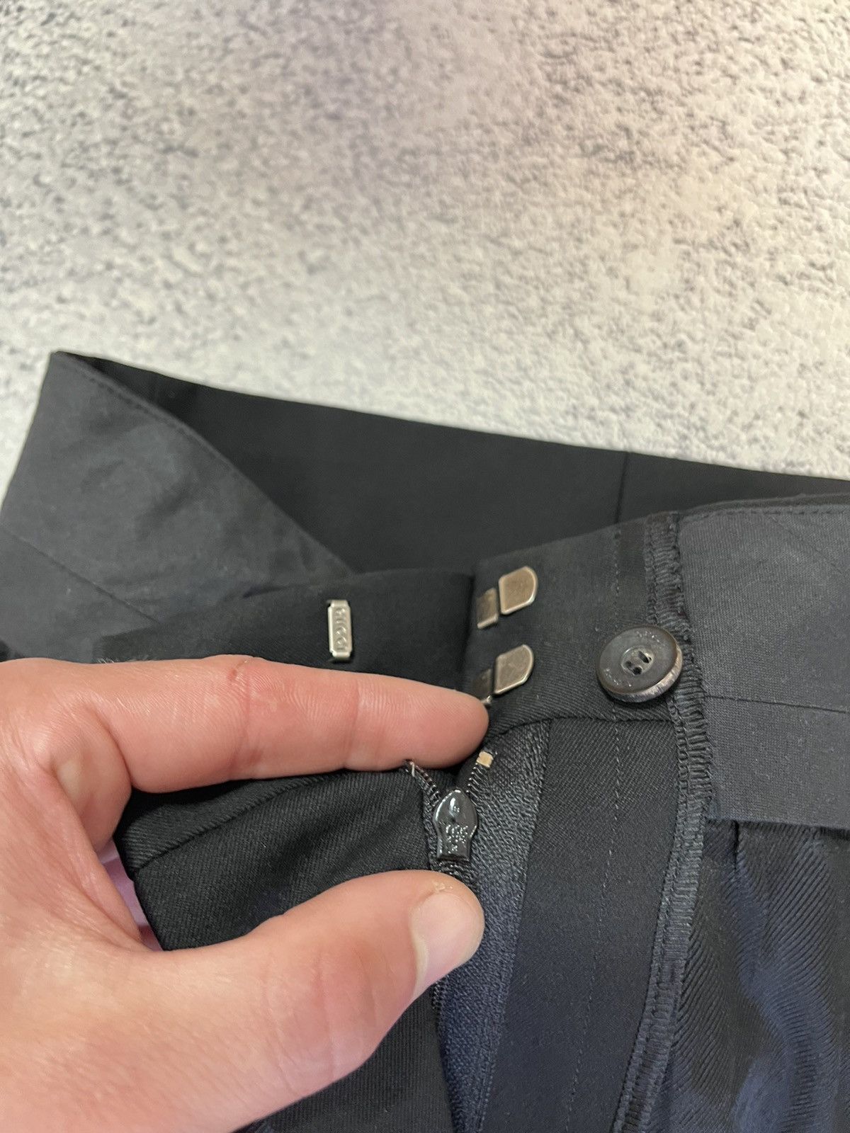 Gucci Gucci Wool Skirt Black Midi Italy Size 42 Side Buckles Slit Size 28" / US 6 / IT 42 - 17 Thumbnail