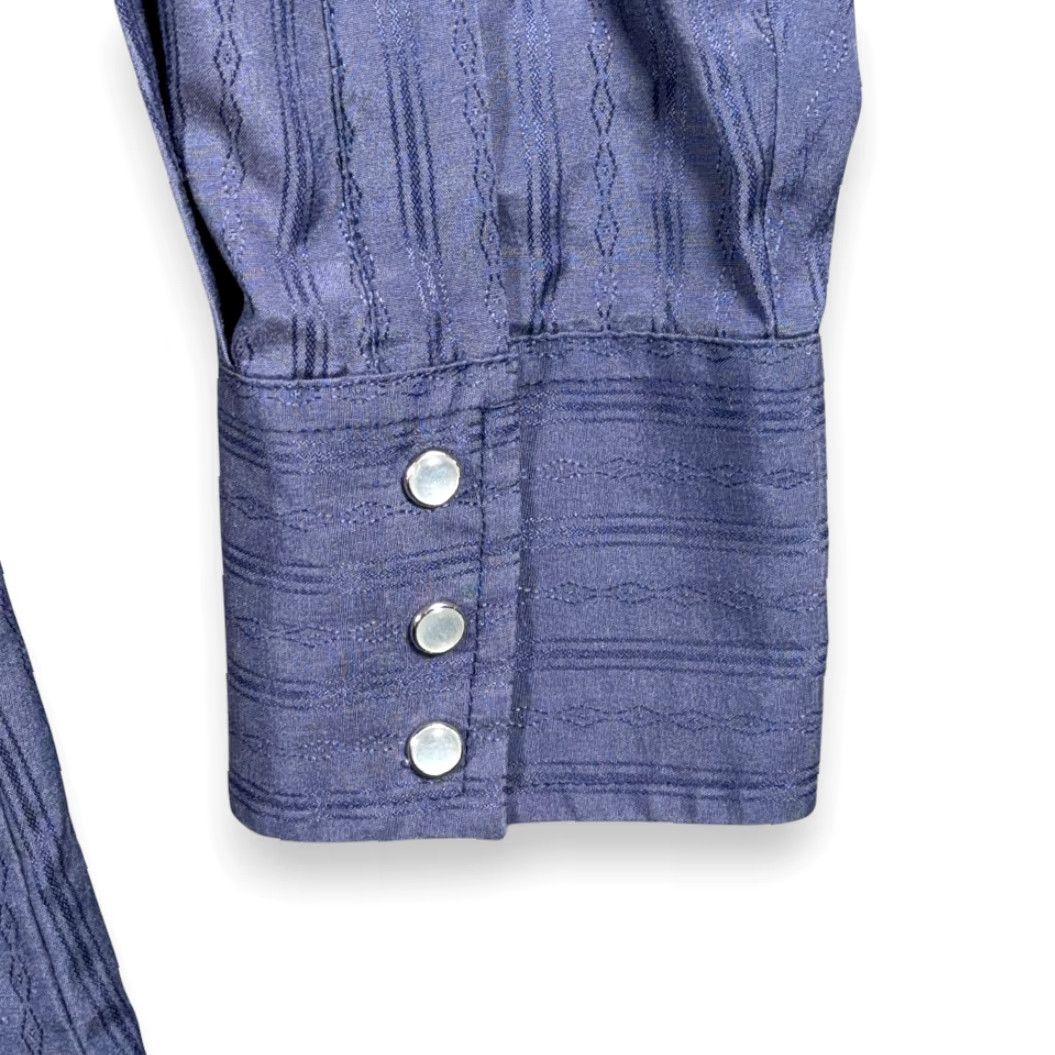 Vintage VINTAGE Ely Cattleman Western Shirt Adult LARGE Blue Pearl Snap Cowboy Dobby 90s Size US L / EU 52-54 / 3 - 5 Thumbnail