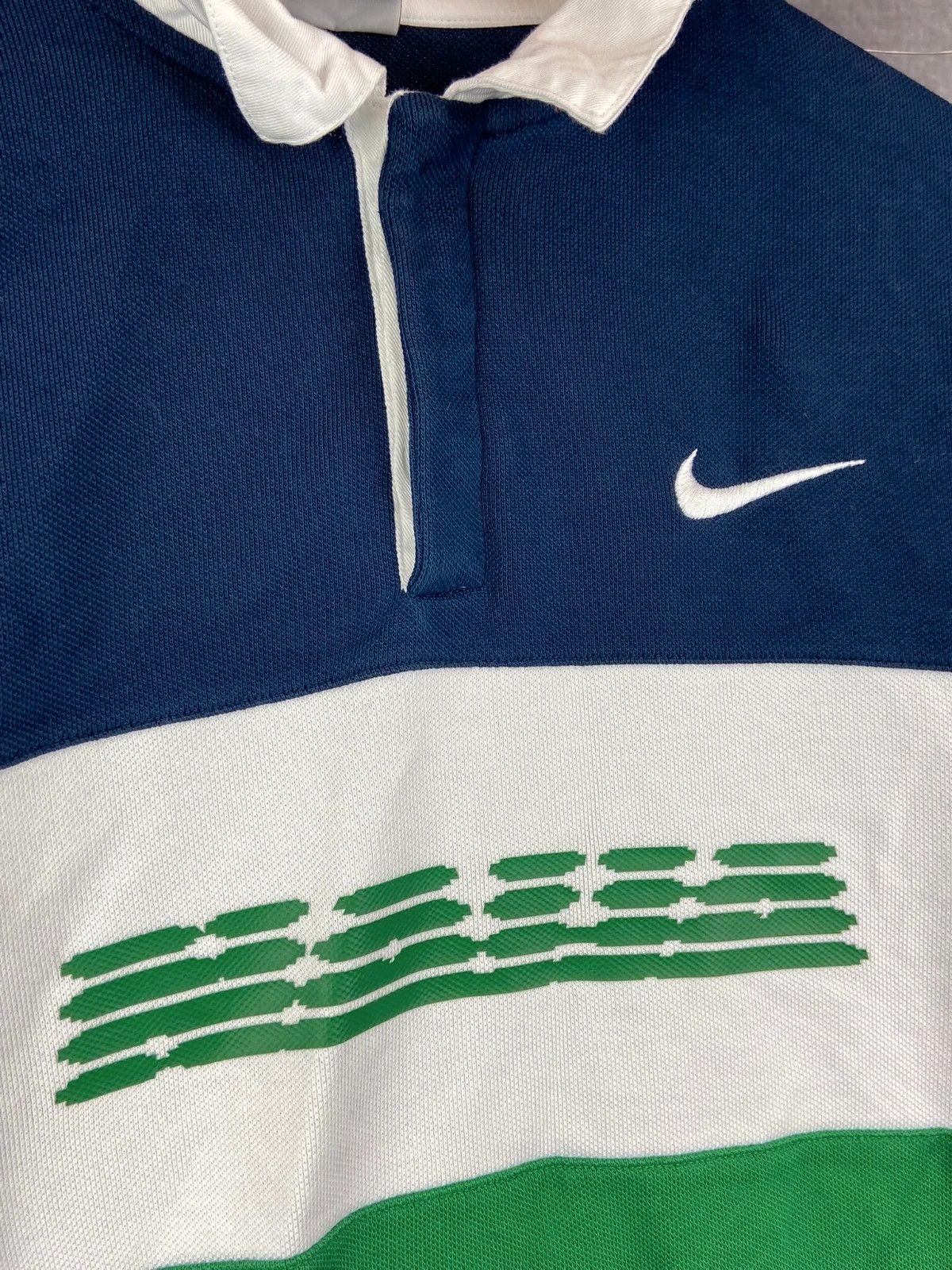 Nike Nike x Nigeria navy white rugby longsleeve L Size US L / EU 52-54 / 3 - 2 Thumbnail