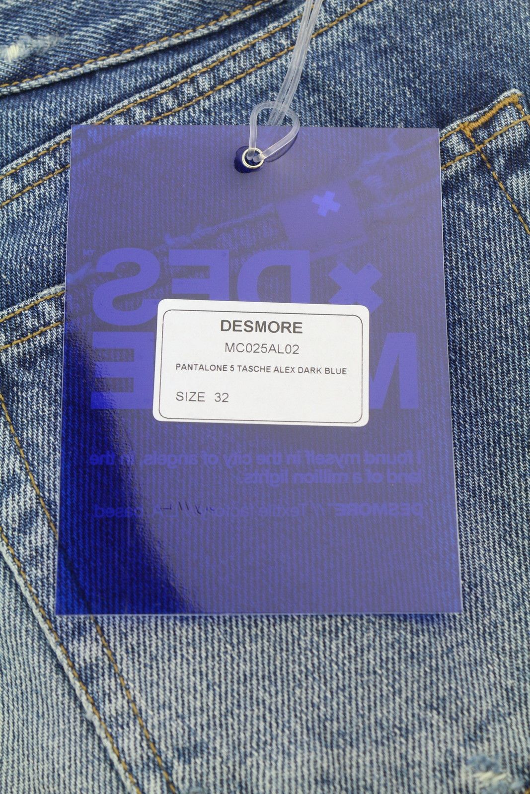 Other 5 TASCHE ALEX DARK BLUE W32 Slim Button Fly 87842 Size US 32 / EU 48 - 7 Thumbnail