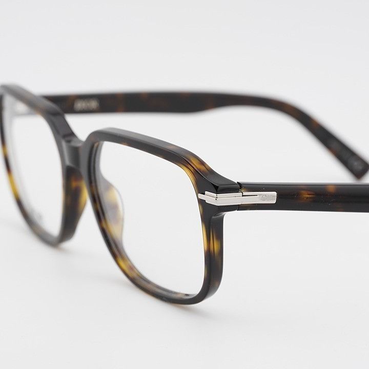 Dior Dior DIORBLACKSUITO S5I 2000 Eyeglasses Havana 53mm Square Size ONE SIZE - 8 Thumbnail