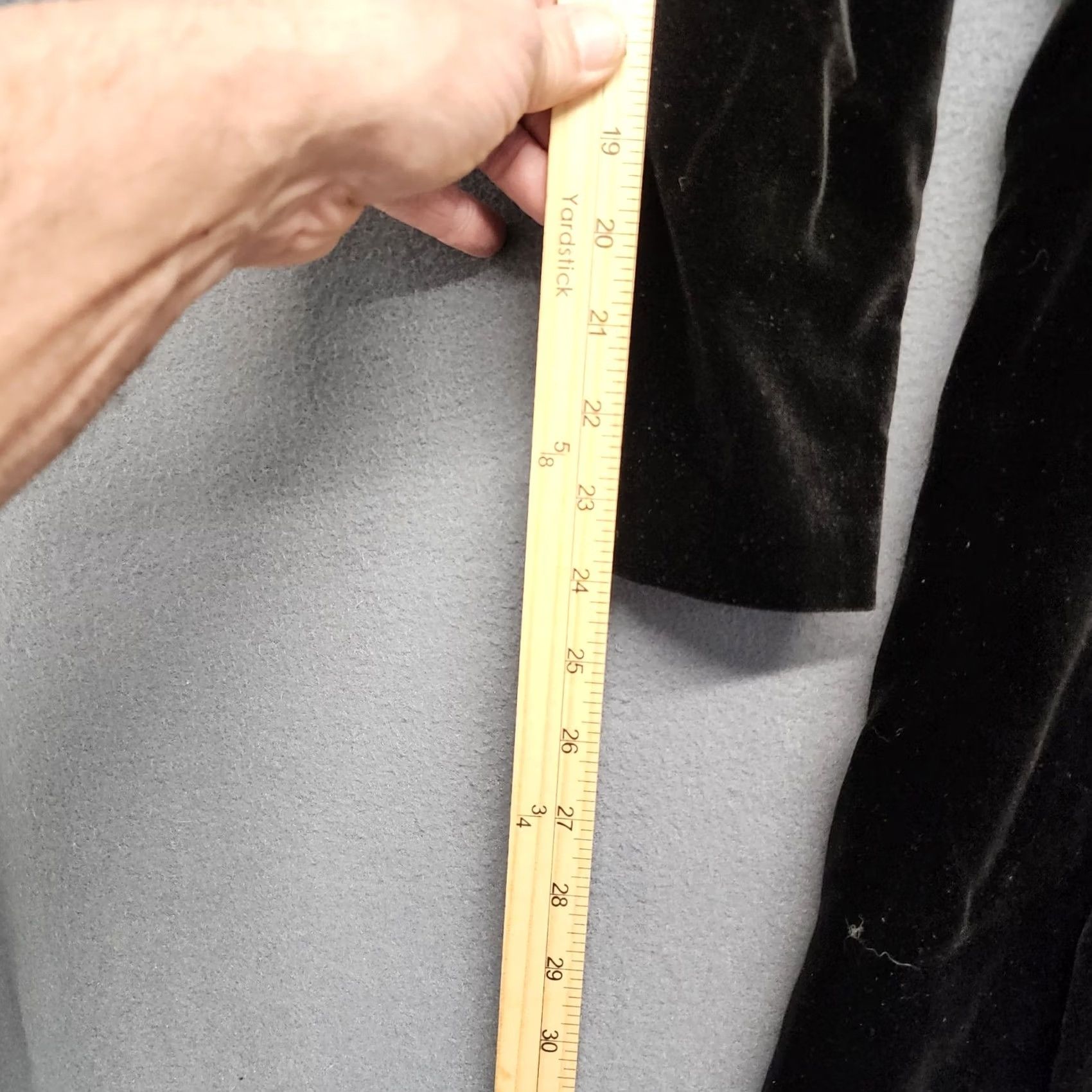 Laura Ashley VINTAGE Laura Ashley Dress Womens 12 Black Velvet Victorian Whimsygoth Belt Size XL / US 12-14 / IT 48-50 - 7 Thumbnail