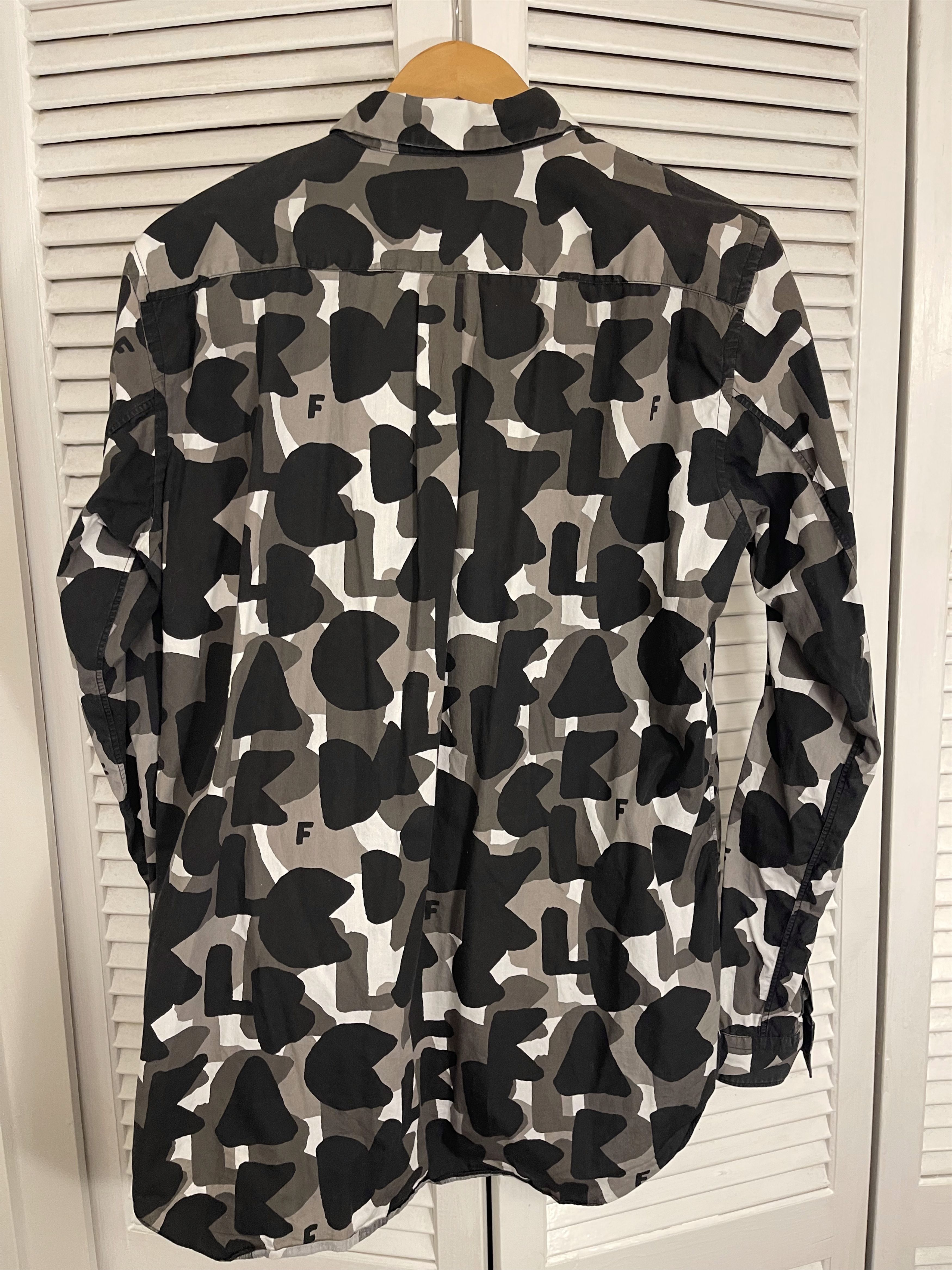 Comme des Garcons Black CDG Black Multi Color Button Up Dress Shirt AD2018 Size US XL / EU 56 / 4 - 4 Thumbnail