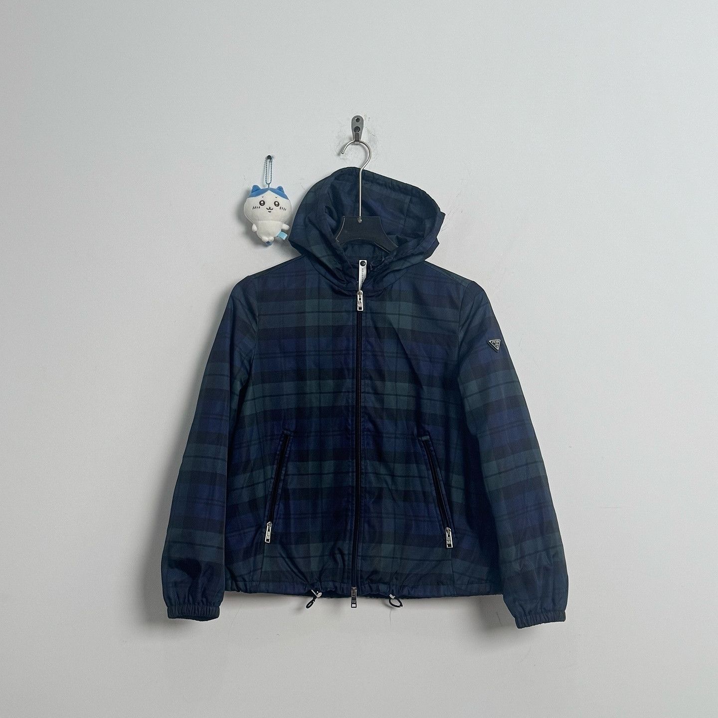Prada Prada Plaid Hooded Jacket Size 36 Size XS / US 0-2 / IT 36-38 - 1 Thumbnail