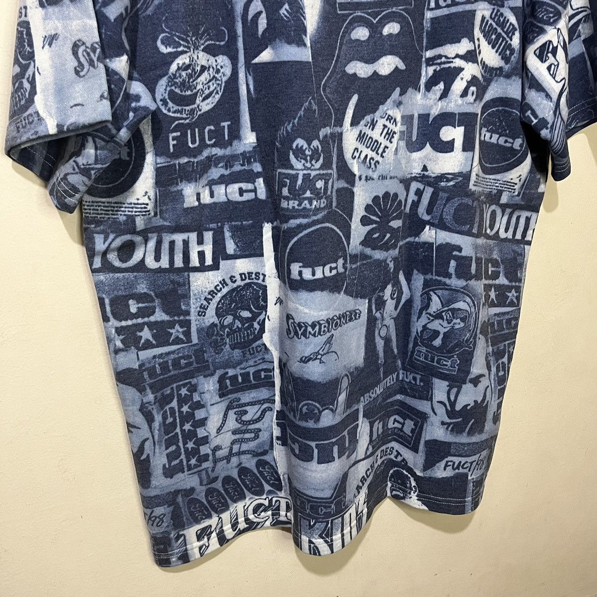 FUCT Rare Fuct SSDD SS 2016 Xerox Pattern AOP Shirt Size US L / EU 52-54 / 3 - 14 Thumbnail