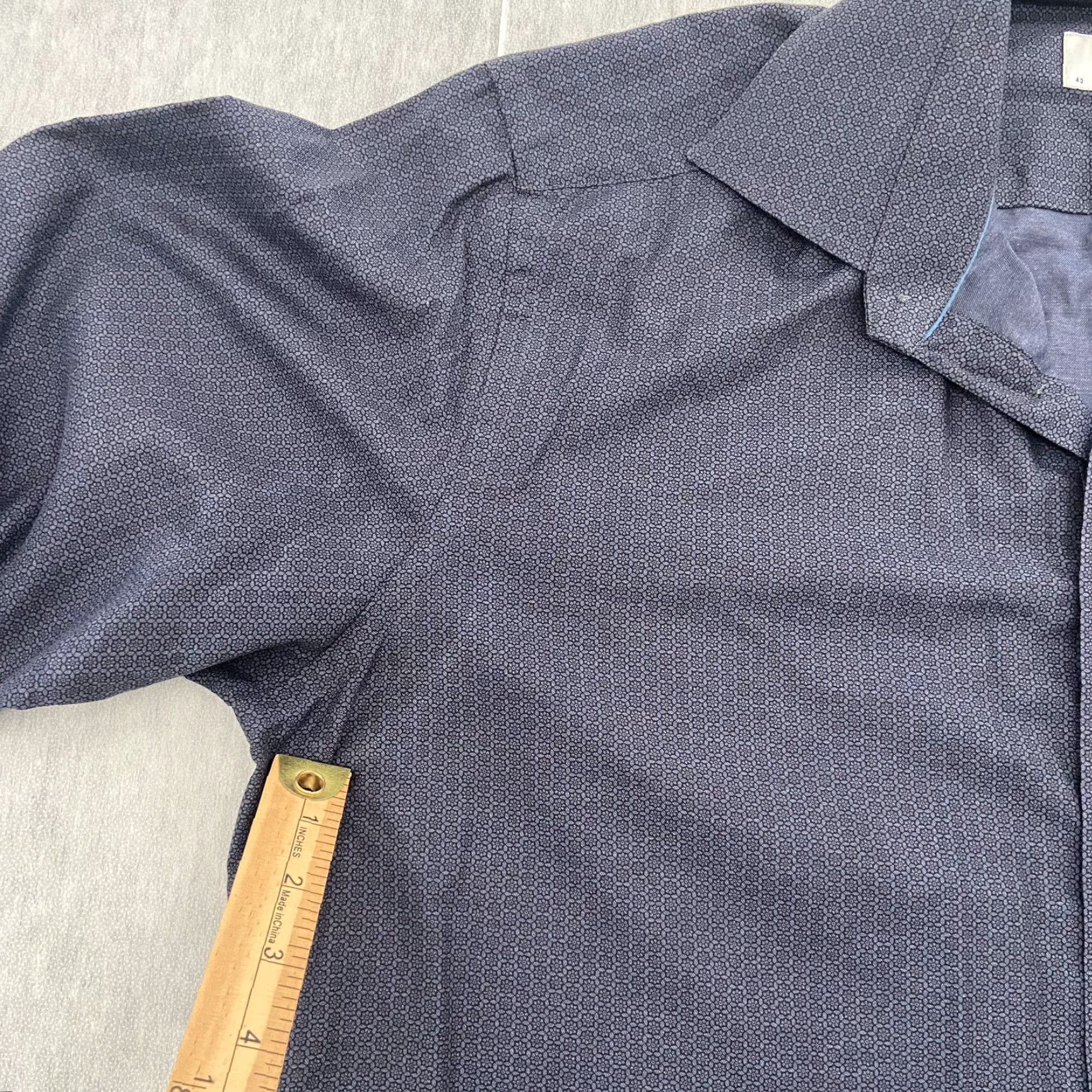 Eton VINTAGE Eton Shirt Men XL Blue Cotton Twill Button-Down Long Sleeve Dress Shirt 17/43 Size US XL / EU 56 / 4 - 7 Thumbnail