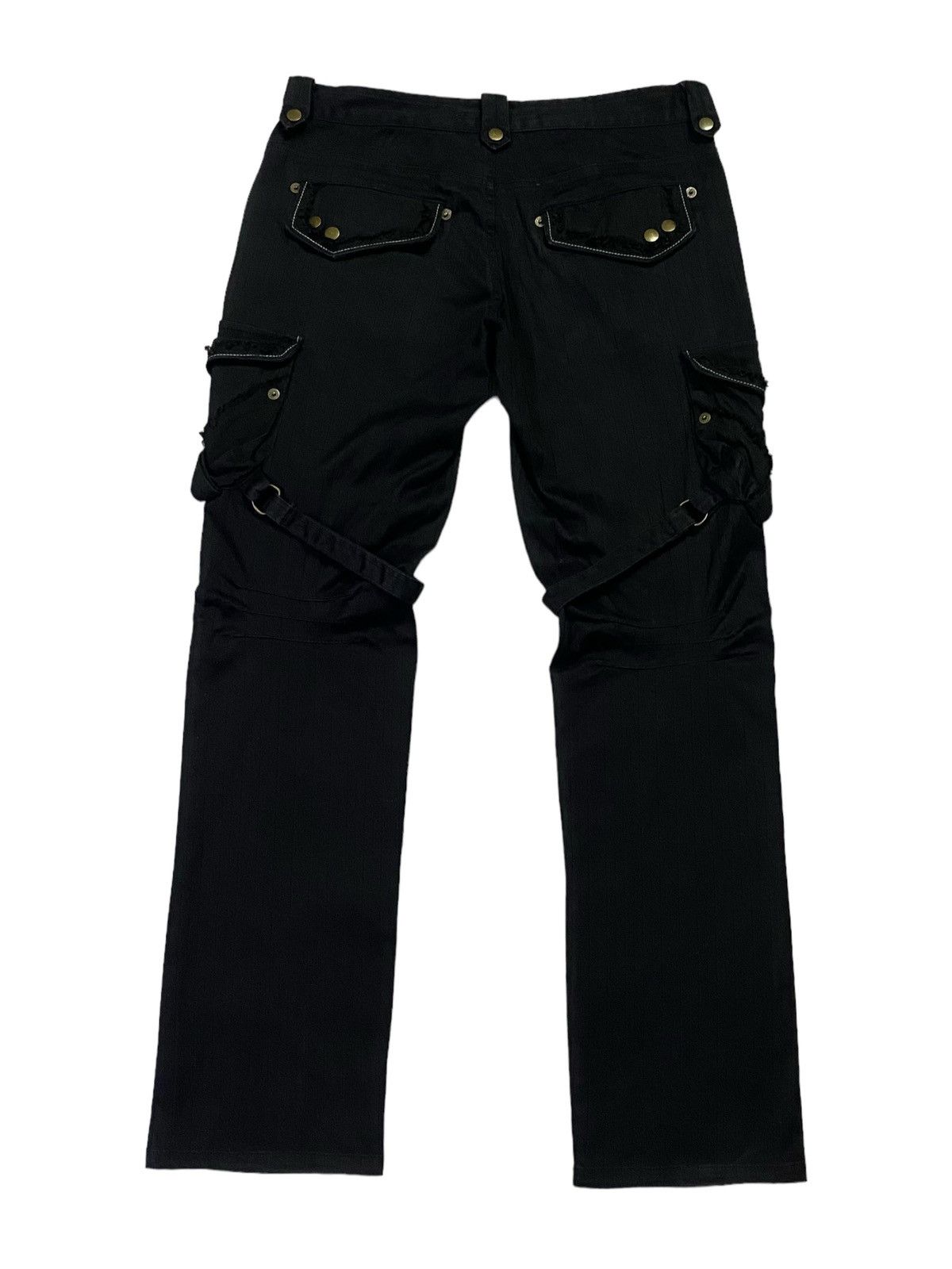 Japanese Brand Japanese brand “APESTIEN” Black Bondage Tactical Cargo Pants Size US 33 - 3 Thumbnail