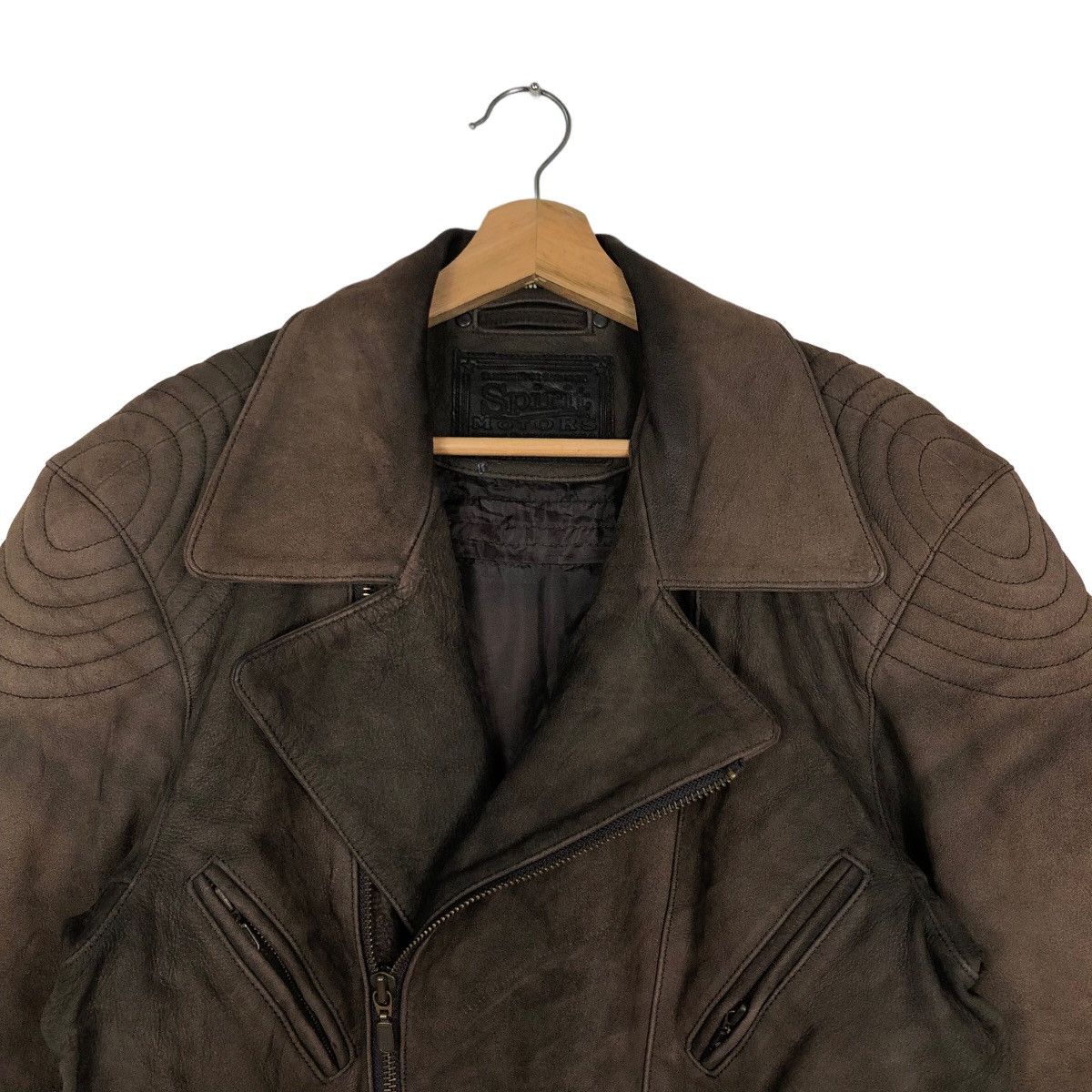 Genuine Leather 🔥Genuine Leather Bomber Jacket Double Breast Spirit Motors Size US M / EU 48-50 / 2 - 3 Thumbnail