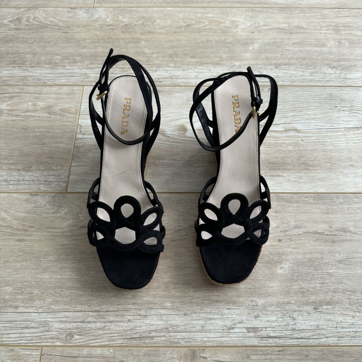 Prada Prada Suede Sandals Size US 10.5 / IT 40.5 - 3 Thumbnail