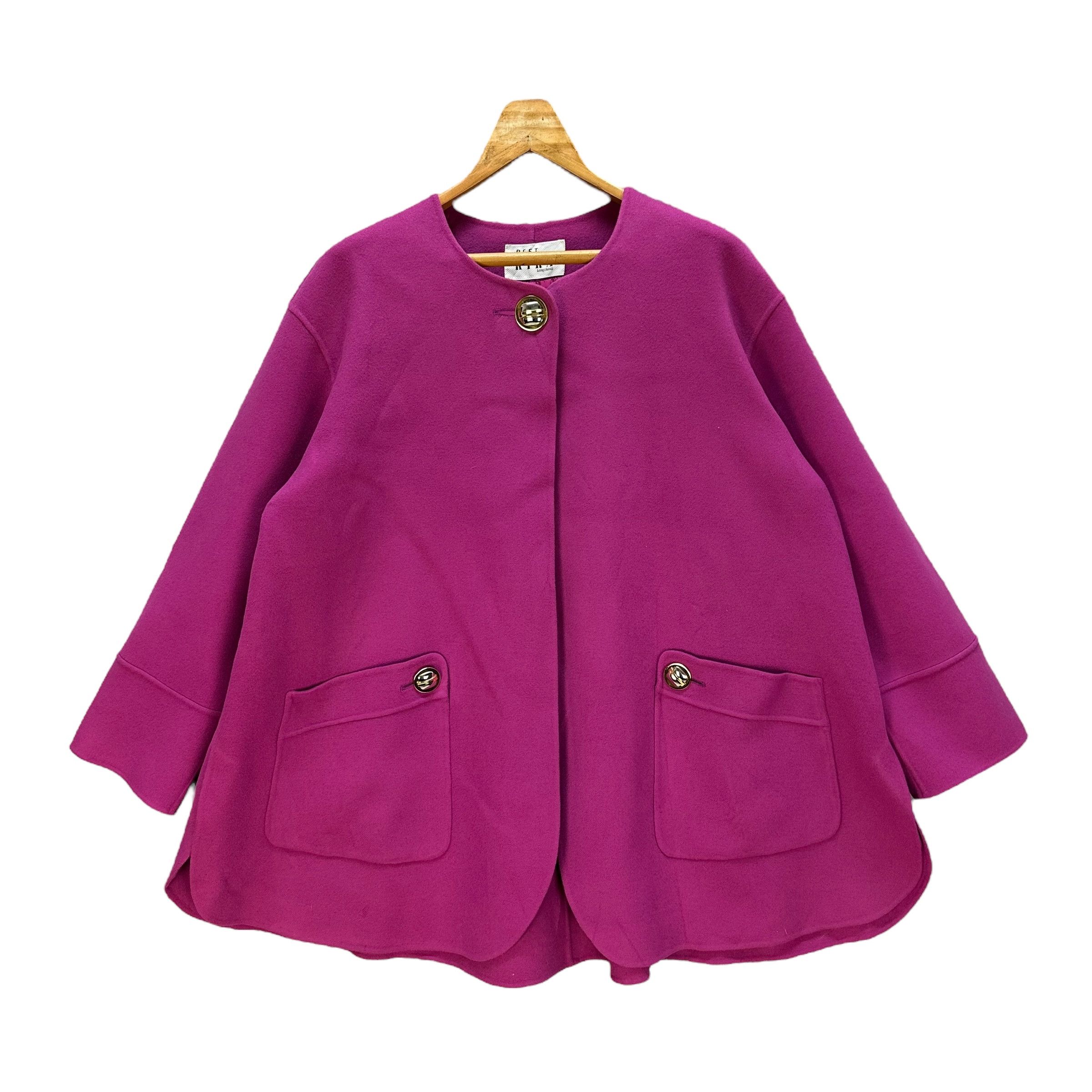 Longchamp BEST KIRA LONGCHAMP Single Top Button Wool Jacket #A54-1245 Size M / US 6-8 / IT 42-44 - 1 Thumbnail