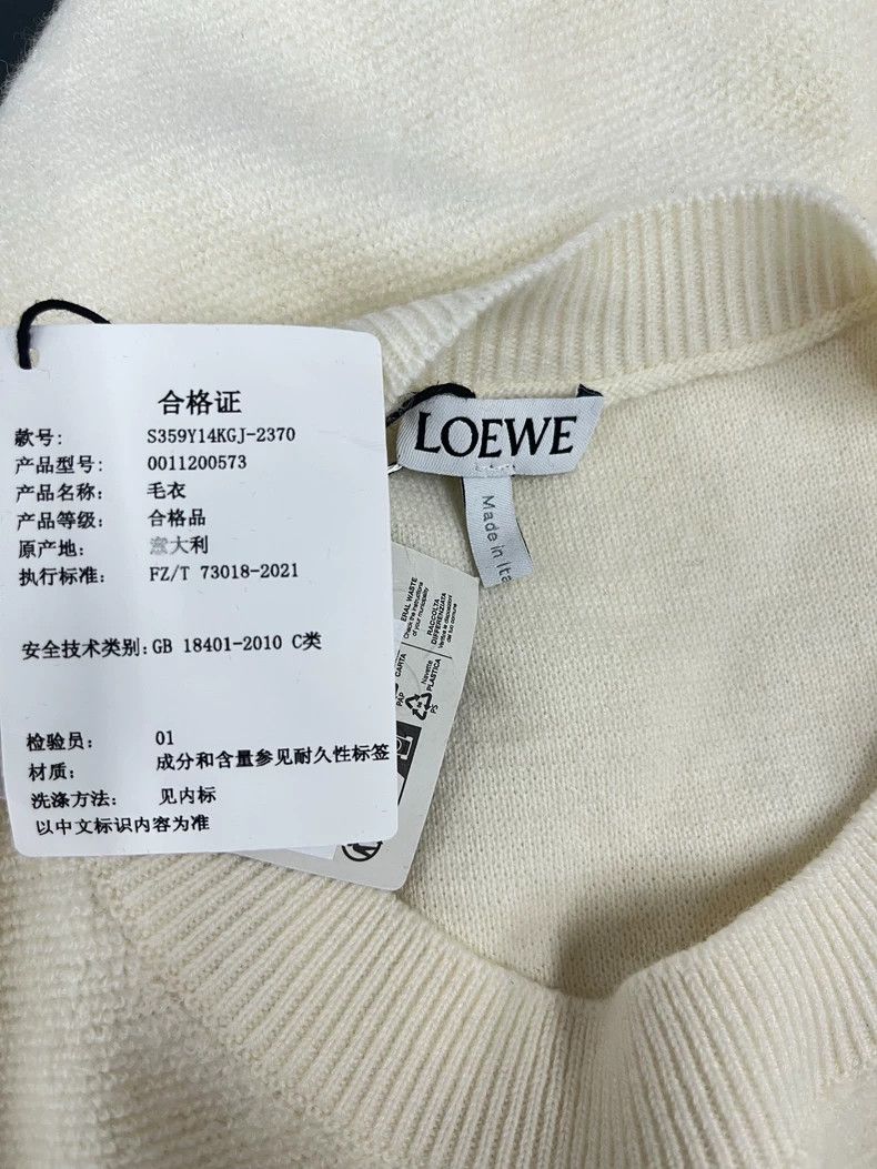 Loewe LOEWE White letter candle print T-shirt short sleeves Size S / US 4 / IT 40 - 4 Thumbnail