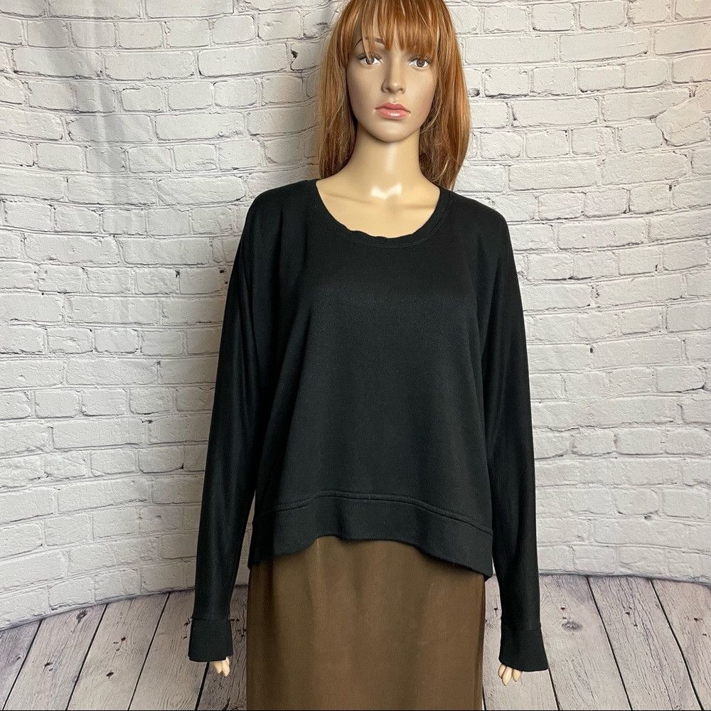 Alexander Wang Alexander Wang Black Sweatshirt Hi-Low Size M Size M / US 6-8 / IT 42-44 - 1 Thumbnail