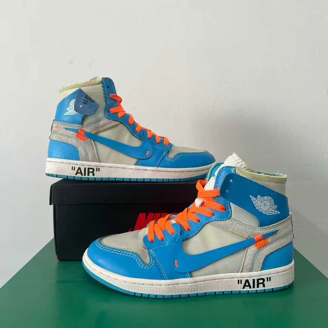 Nike Air Jordan 1 University Blue 40.5 Good Wear Laces Size US 7.5 / EU 40-41 - 4 Thumbnail