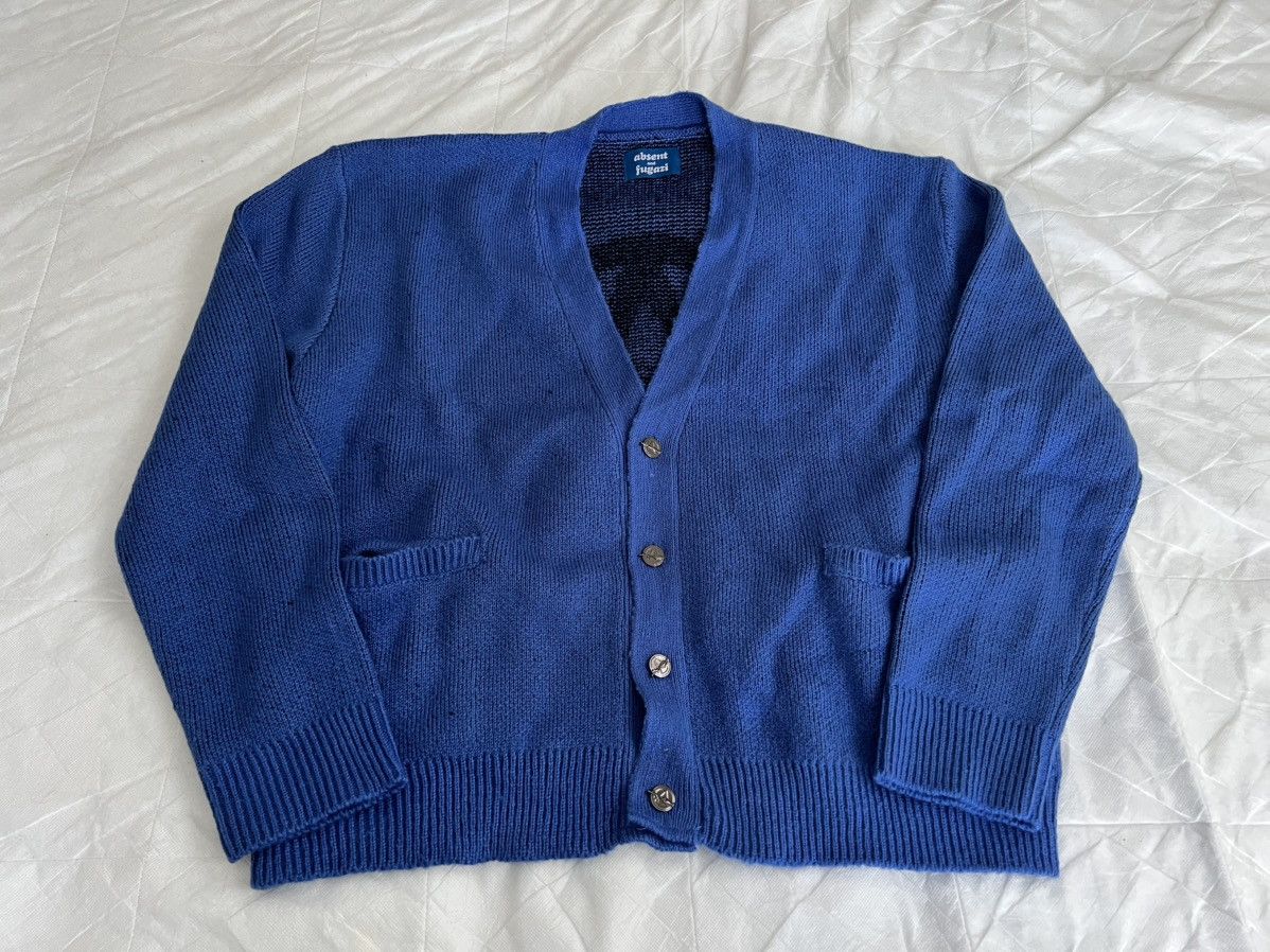Absent × Fugazi Fugazi Absent Monogram Knit Cardigan Size US XL / EU 56 / 4 - 2 Thumbnail