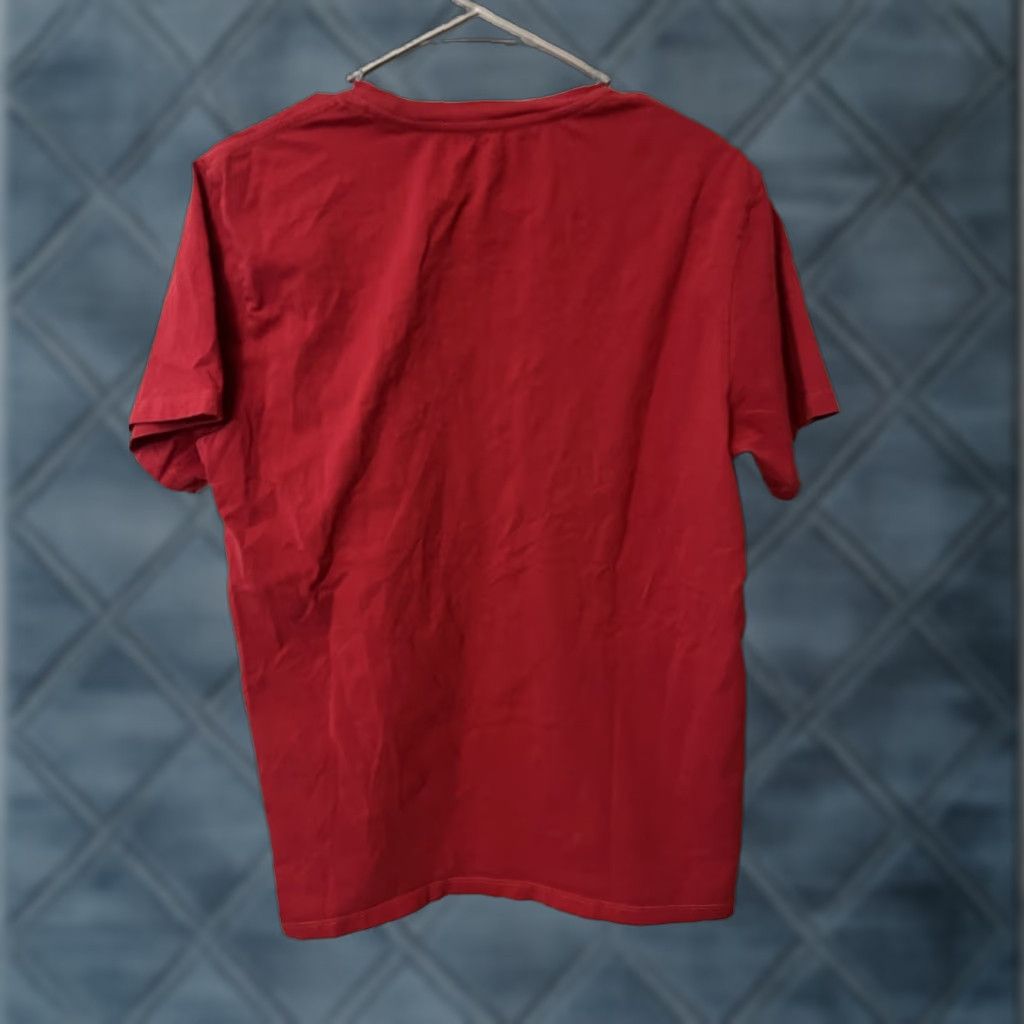 Levi's Levi's Men T-Shirt Size Large Red Solid Short Sleeve Crew Neck Tee Size L / US 10 / IT 46 - 1 Thumbnail
