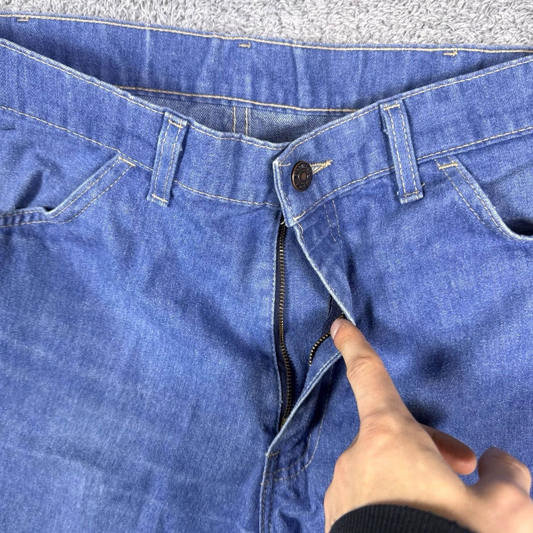 Levi's Vintage Orange Tab Levis Jeans Mens 36x27 Bootcut USA Made Denim 1988 80s 405 - 90s Size US 36 / EU 52 - 6 Thumbnail