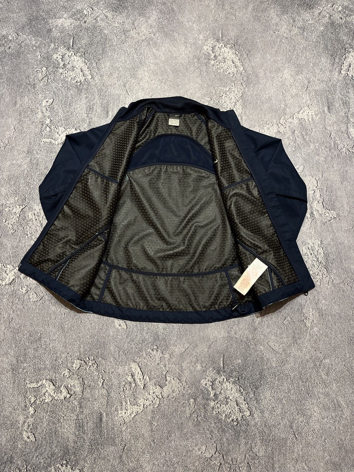 Nike × Nike ACG × Vintage Crazy Vintage Y2K Nike Windbreaker Track Jacket Navy Blue Size US M / EU 48-50 / 2 - 7 Thumbnail