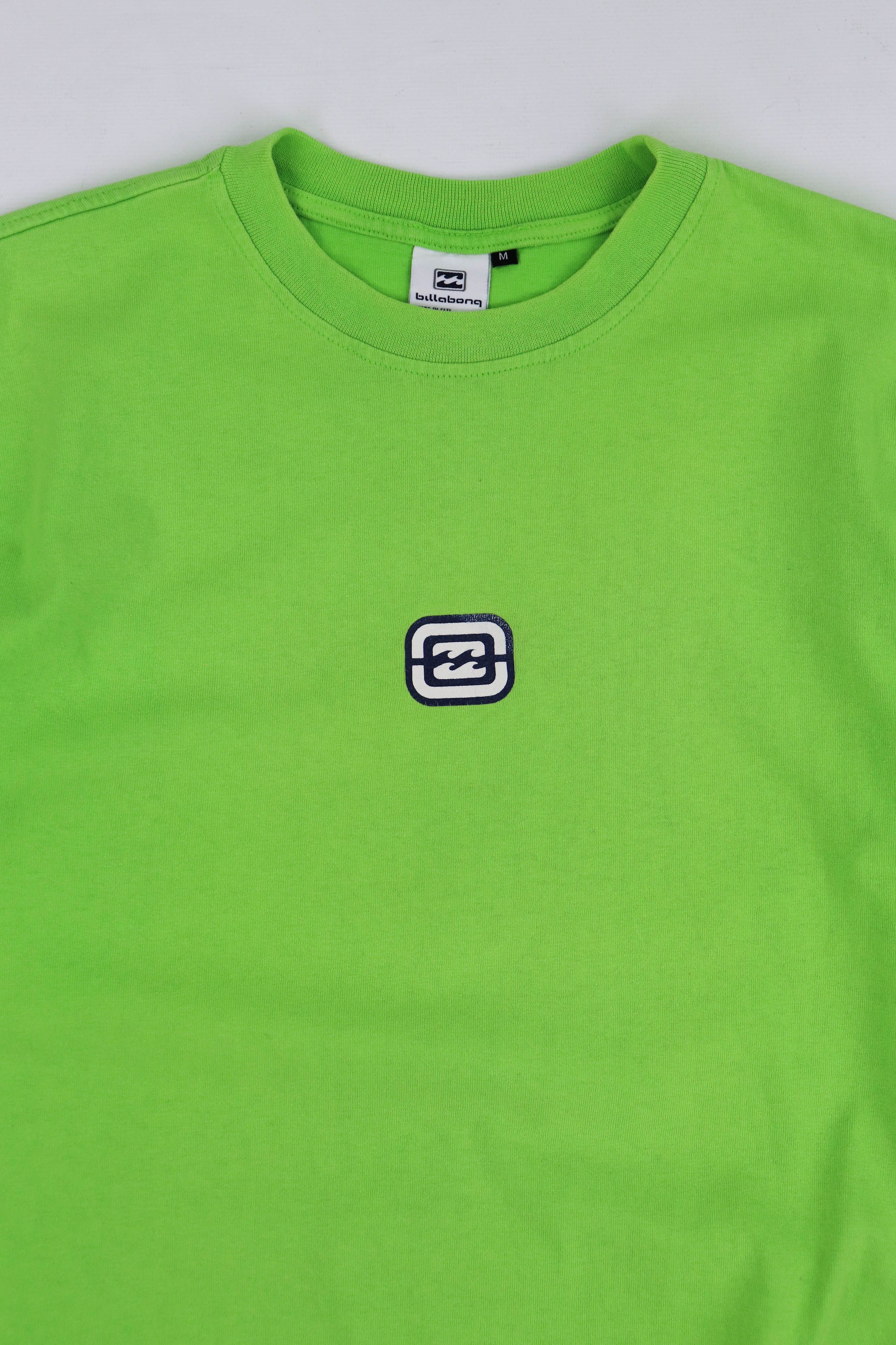 Billabong Billabong 00s Vintage Made in Fiji Neon Green Cotton T-shirt Size US M / EU 48-50 / 2 - 3 Thumbnail