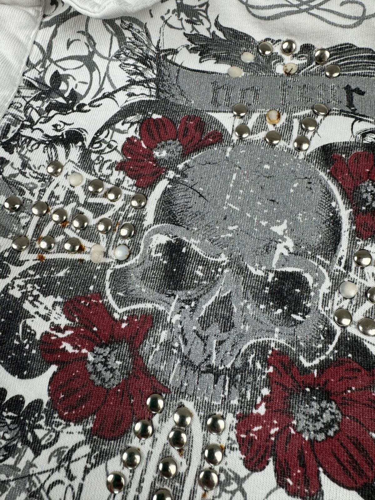 No Fear Vintage Y2K No Fear studded skull jesse pinkman style polo Size US L / EU 52-54 / 3 - 11 Thumbnail