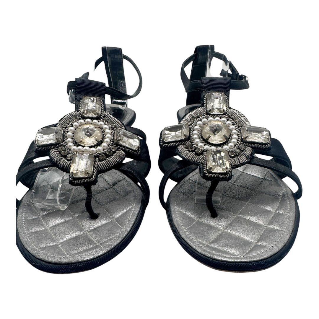 Chanel Chanel SS2006 Sandals T-Strap Byzantine Cross Size 37.5 Size US 7.5 / IT 37.5 - 2 Thumbnail