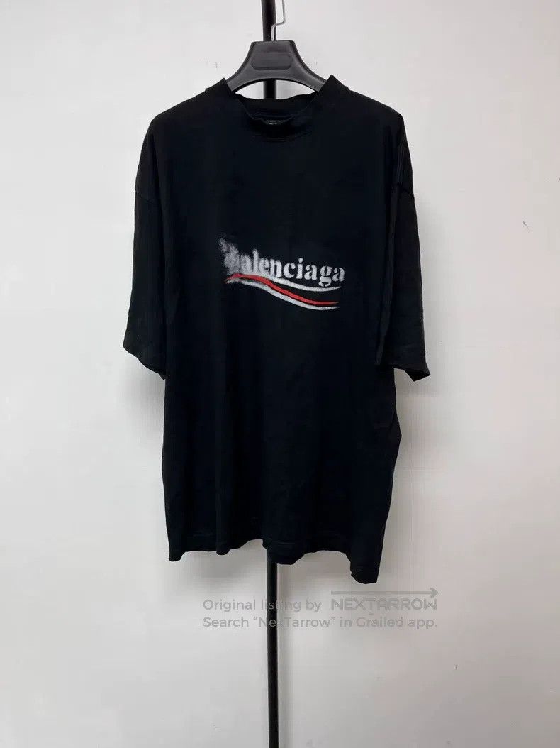 Balenciaga Balenciaga Letter Printed Short Sleeve Crew Neck T-Shirt Size US L / EU 52-54 / 3 - 1 Thumbnail