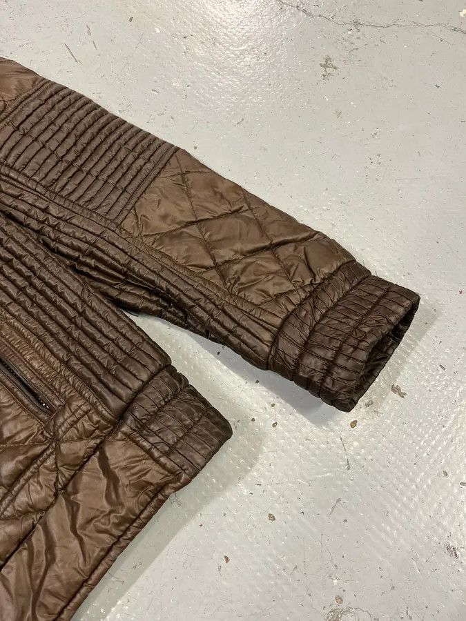 Moncler Moncler Brown Quilted Biker Puffer Jacket Size US S / EU 44-46 / 1 - 6 Thumbnail