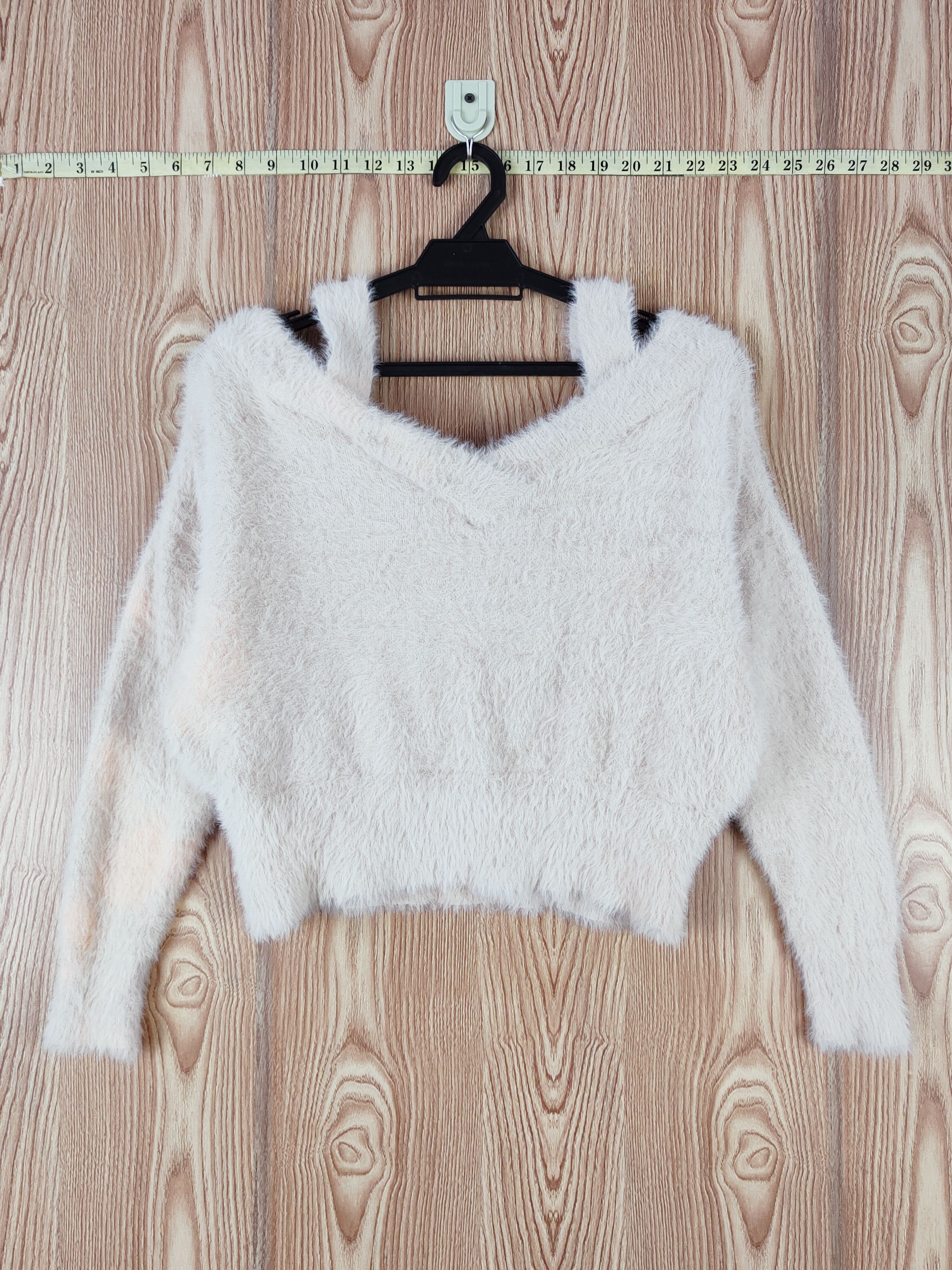 Japanese Brand × Lip Service × Vintage Lip Service Orange Faded Fur Mohair Knitwear Crop Tops Size M / US 6-8 / IT 42-44 - 7 Thumbnail