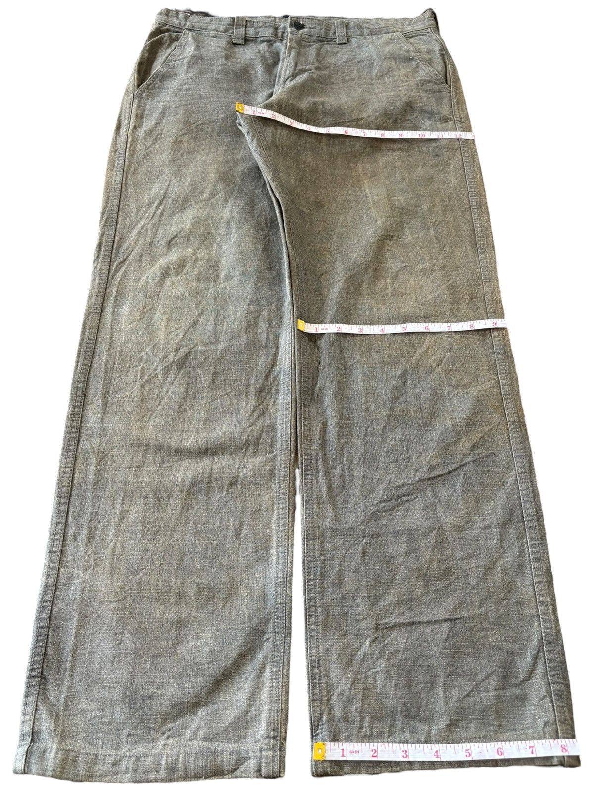Japanese Brand Vintage Japanese Blue Way Mud Wash Baggy Jeans Size US 34 / EU 50 - 13 Thumbnail