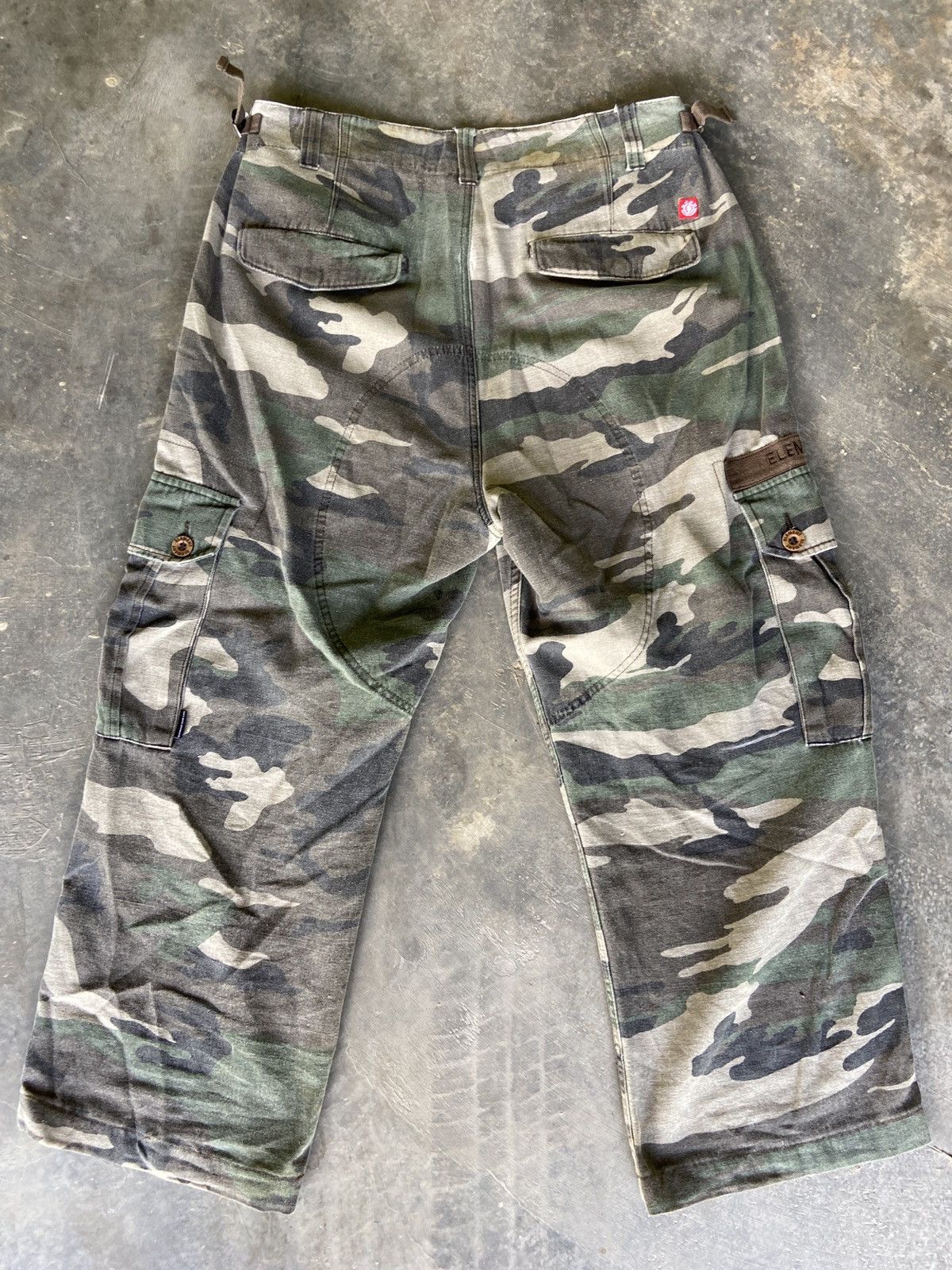 Element × Vintage Baggy Element Military Cargopant Size US 35 - 15 Thumbnail