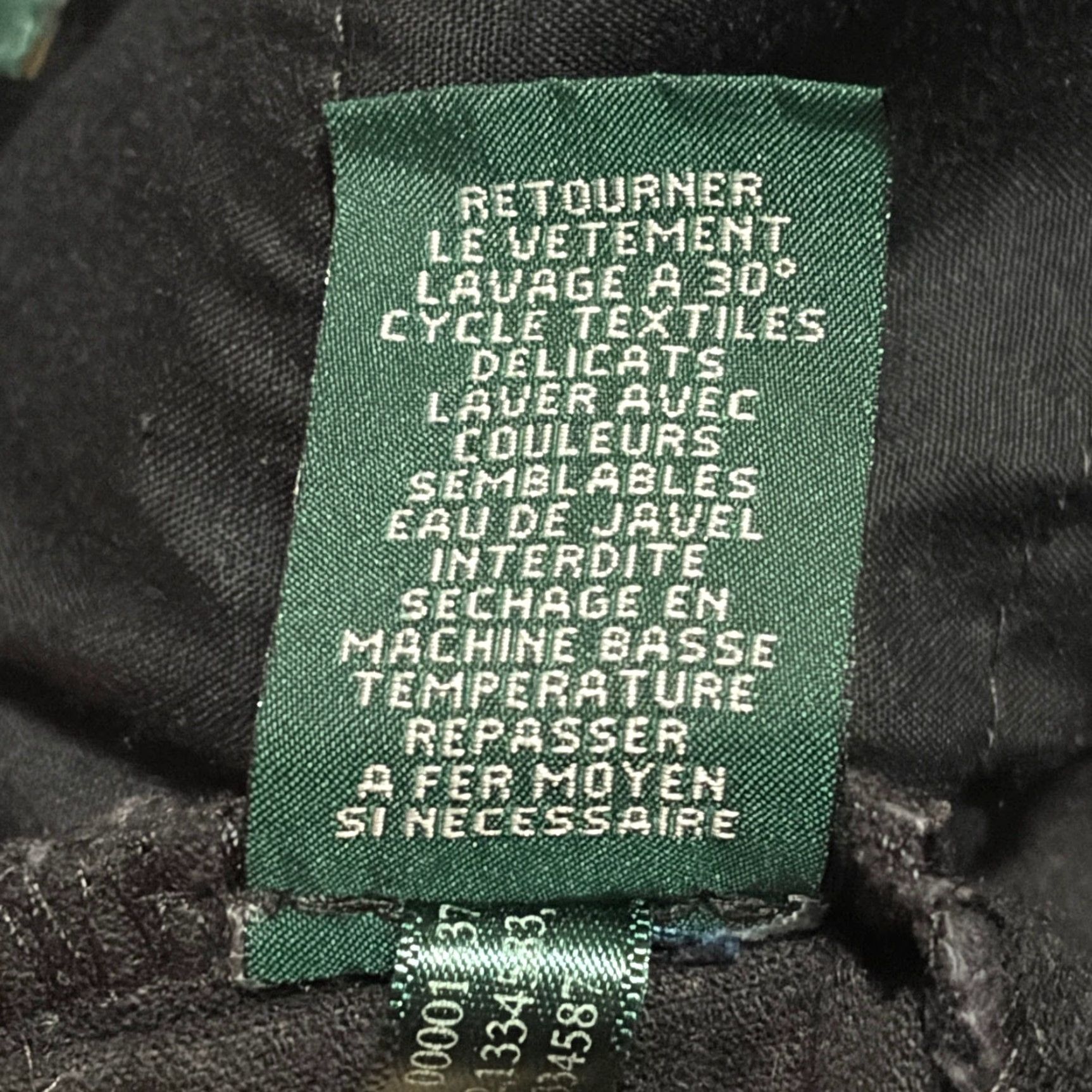Ralph Lauren Ralph Lauren Pants Womens 10 Black Classic Straight Stretch Corduroy Flat Front Zip Button 31 Inseam Casual Travel Mens Womens Boys Girls Size 32" / US 10 / IT 46 - 5 Thumbnail