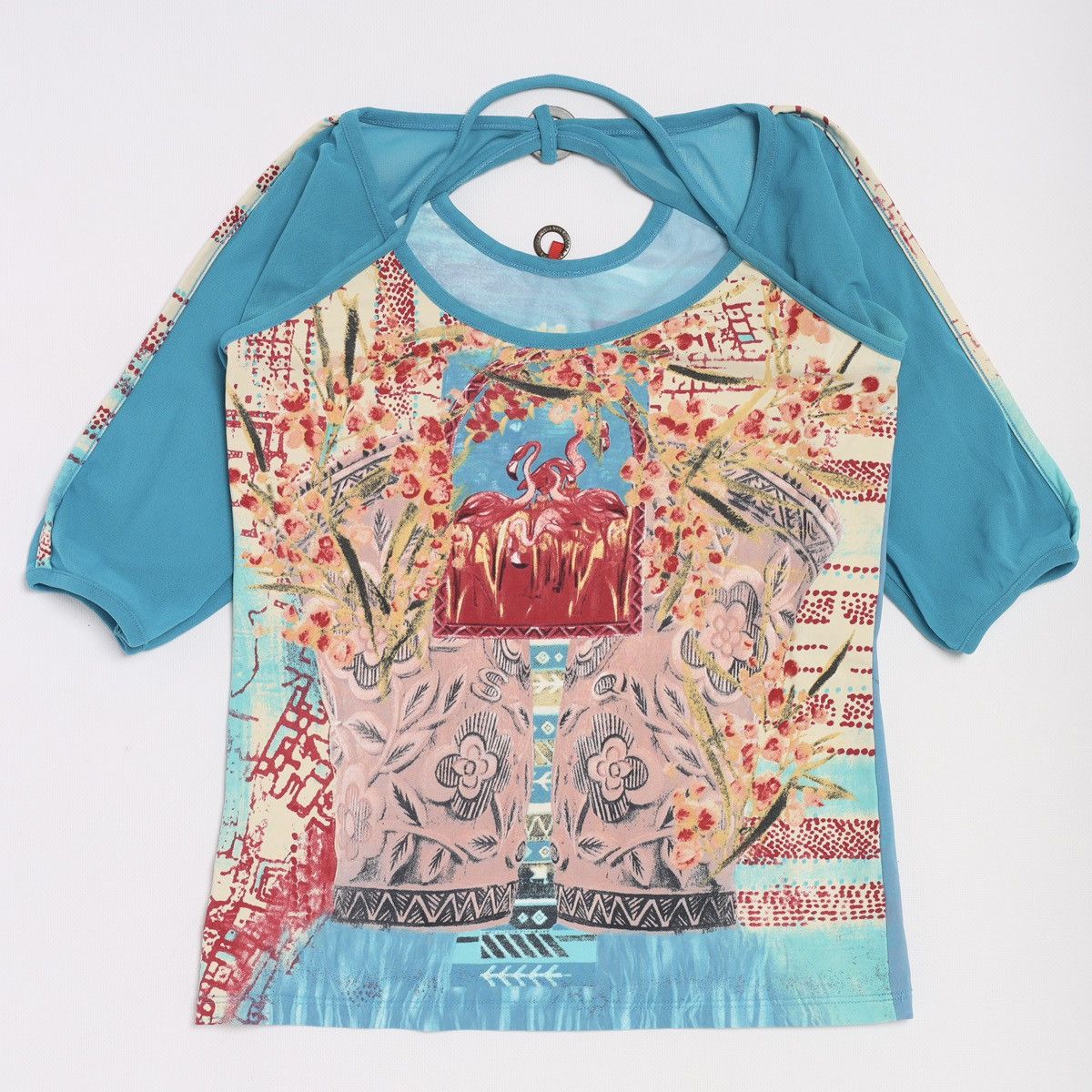 Other Save The Queen Mesh/Polyamide Printed Top Avantgarde Size S / US 4 / IT 40 - 3 Thumbnail