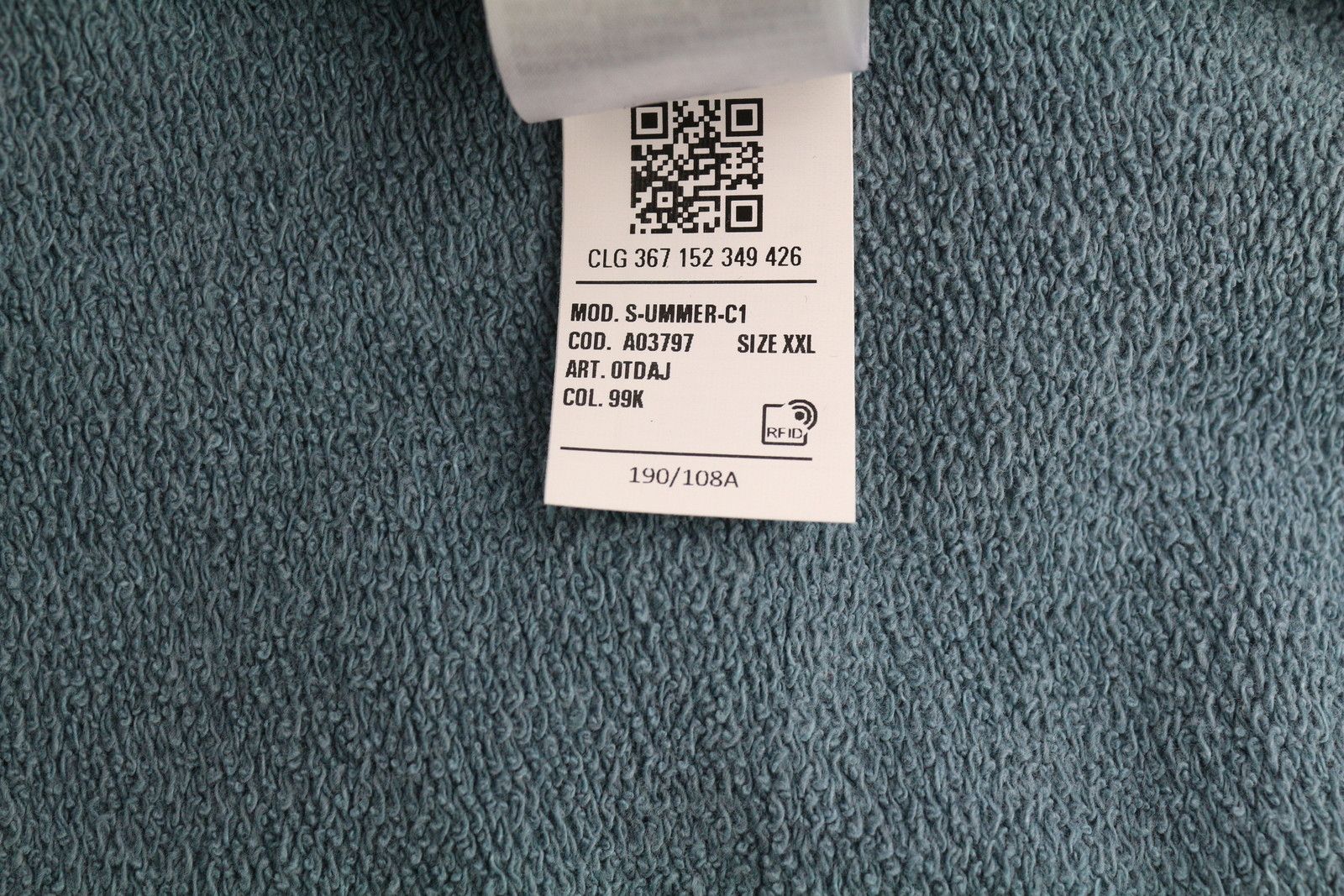 Diesel S-UMMER-C1 2XL Washed Blue Logo Hoodie 41040 Size US XXL / EU 58 / 5 - 10 Thumbnail