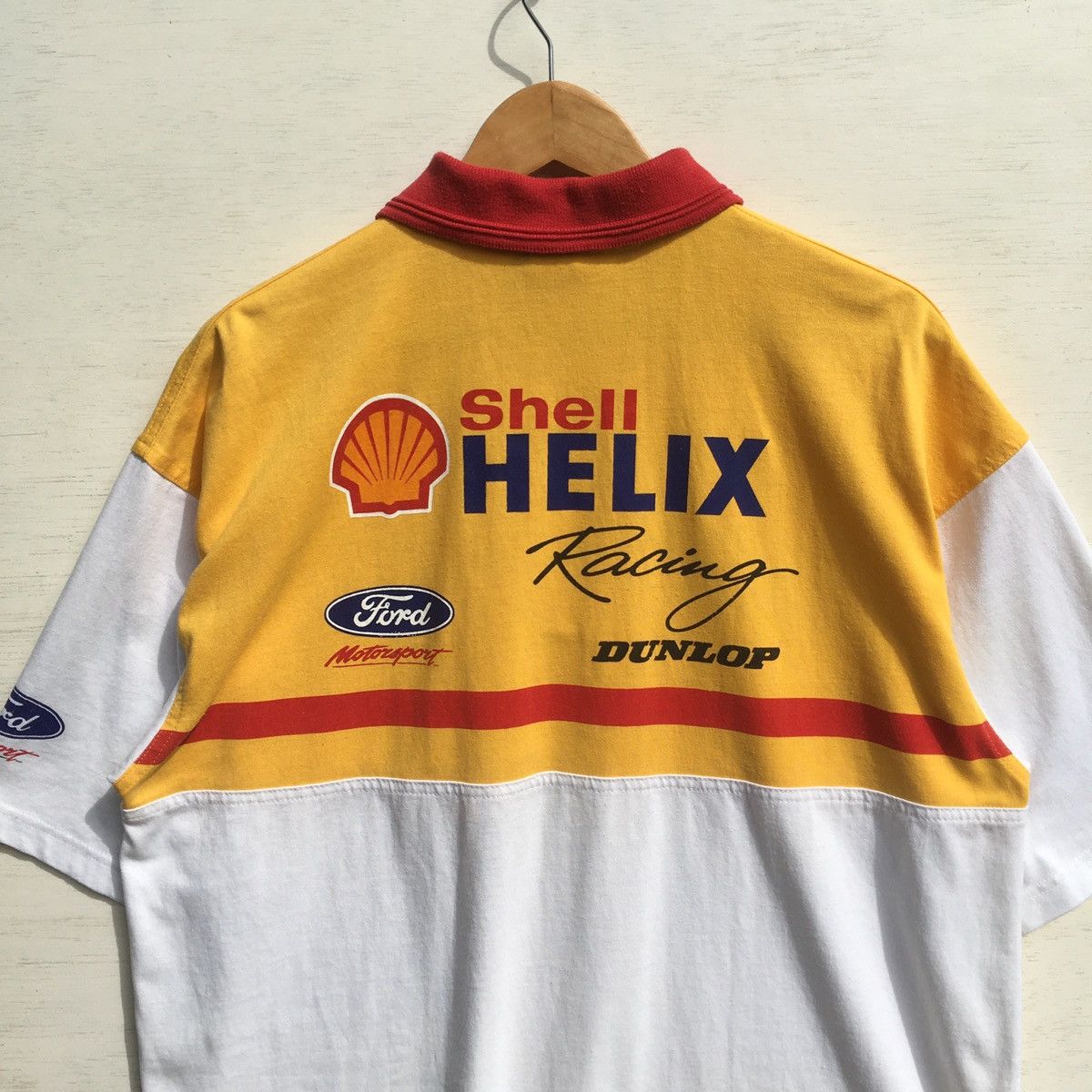 Sports Specialties × Vintage VINTAGE SHELL HELIX RACING POLOS FORD DUNLOP Size US XXL / EU 58 / 5 - 10 Thumbnail