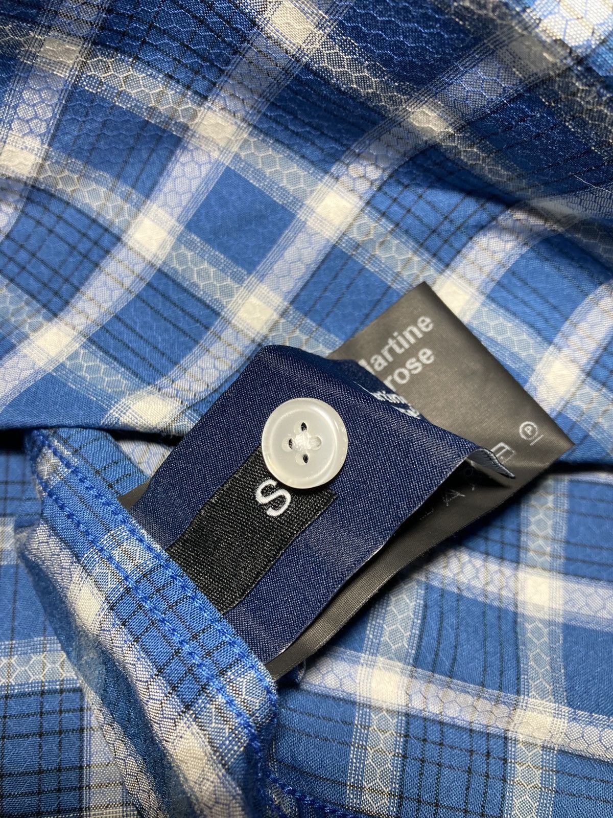 Martine Rose New SS23 Martine Rose Honeycomb Plaid Button Up 2023 Runway Size US S / EU 44-46 / 1 - 6 Thumbnail
