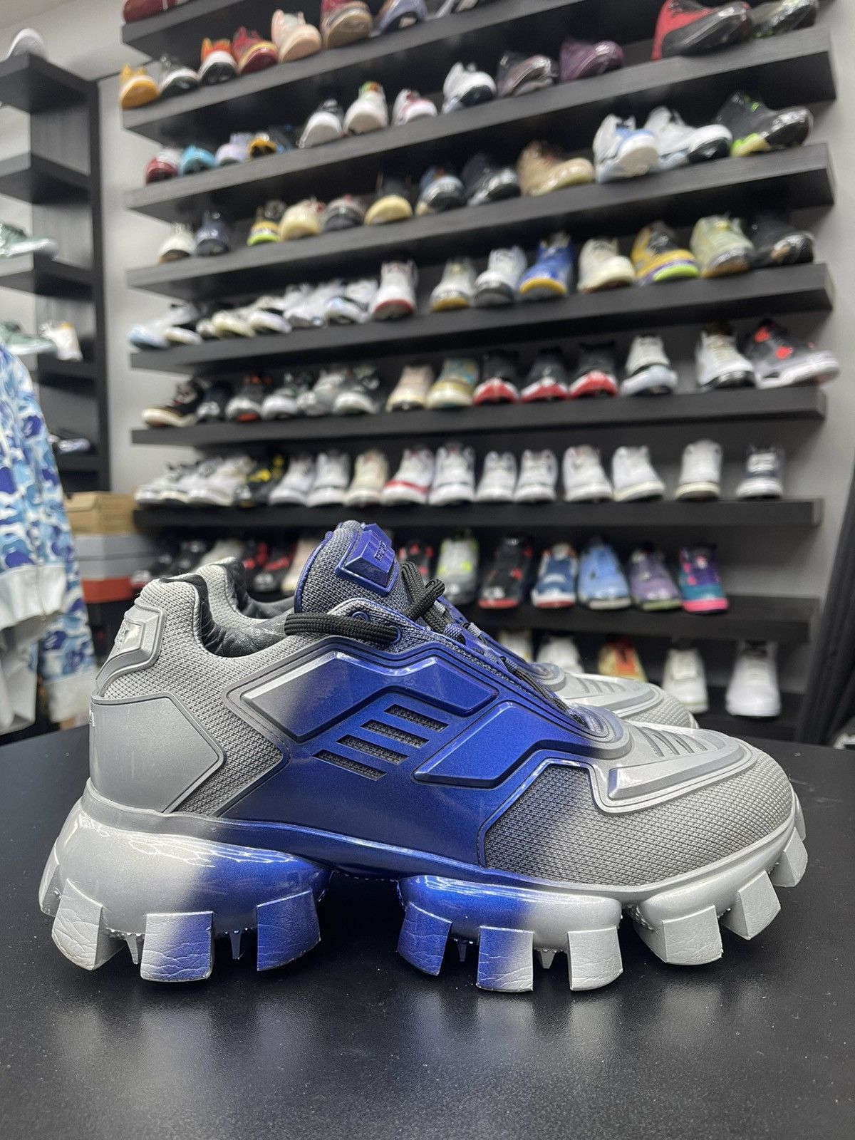 Prada Size 7.5/8.5US - Prada Cloudburst Thunder Knit “Anthracite” Size US 8.5 / EU 41-42 - 3 Thumbnail
