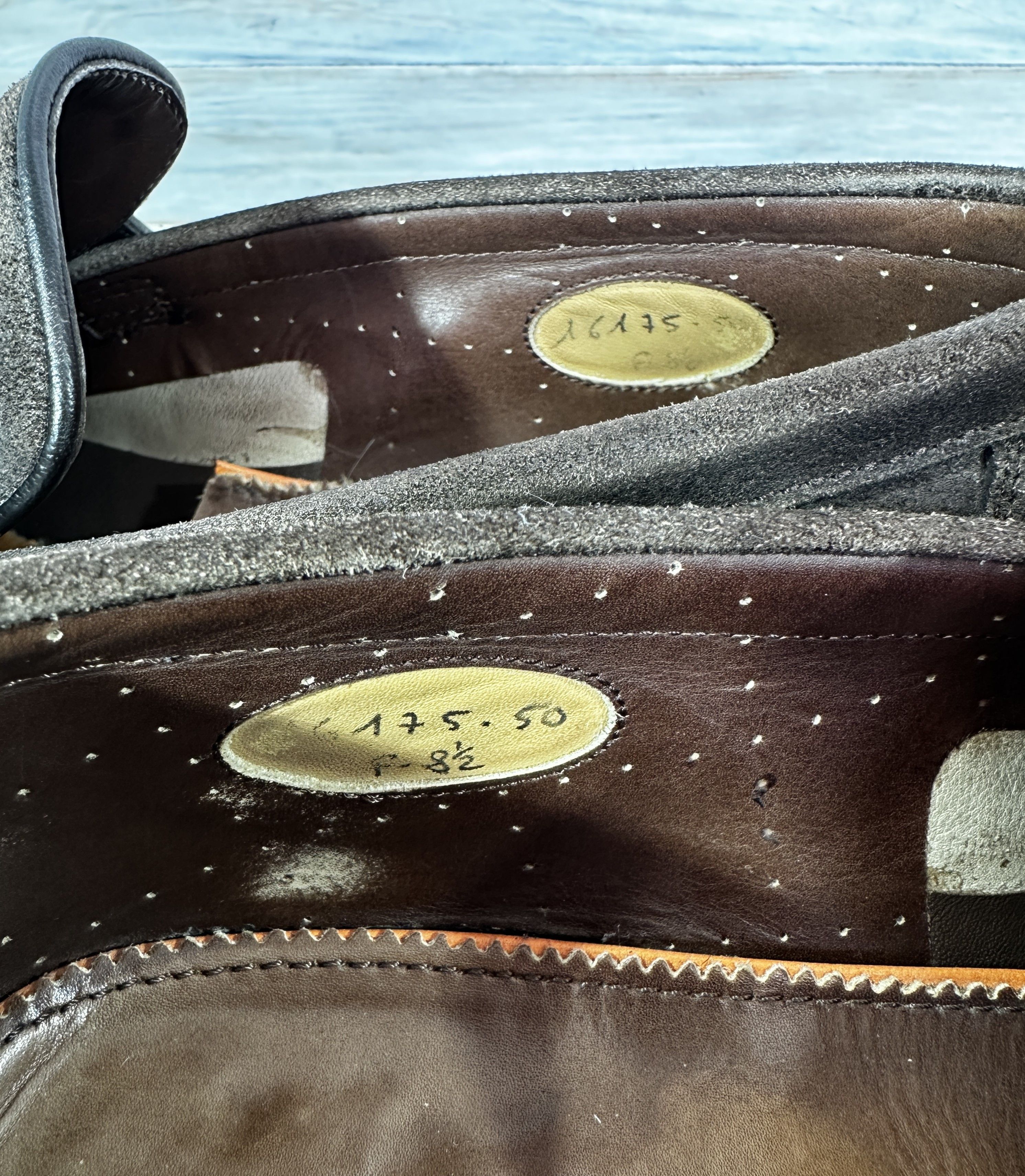 Santoni SANTONI Goodyear Leather Double Strap Loafers Luxury Brand Size US 9.5 / EU 42-43 - 13 Thumbnail