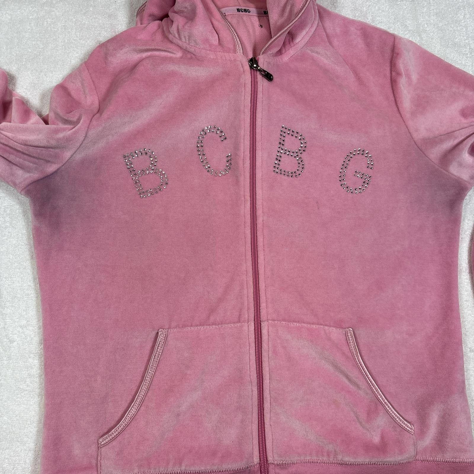 Bcbgmaxazria y2k pink BCBG bedazzled zip up Size M / US 6-8 / IT 42-44 - 4 Thumbnail