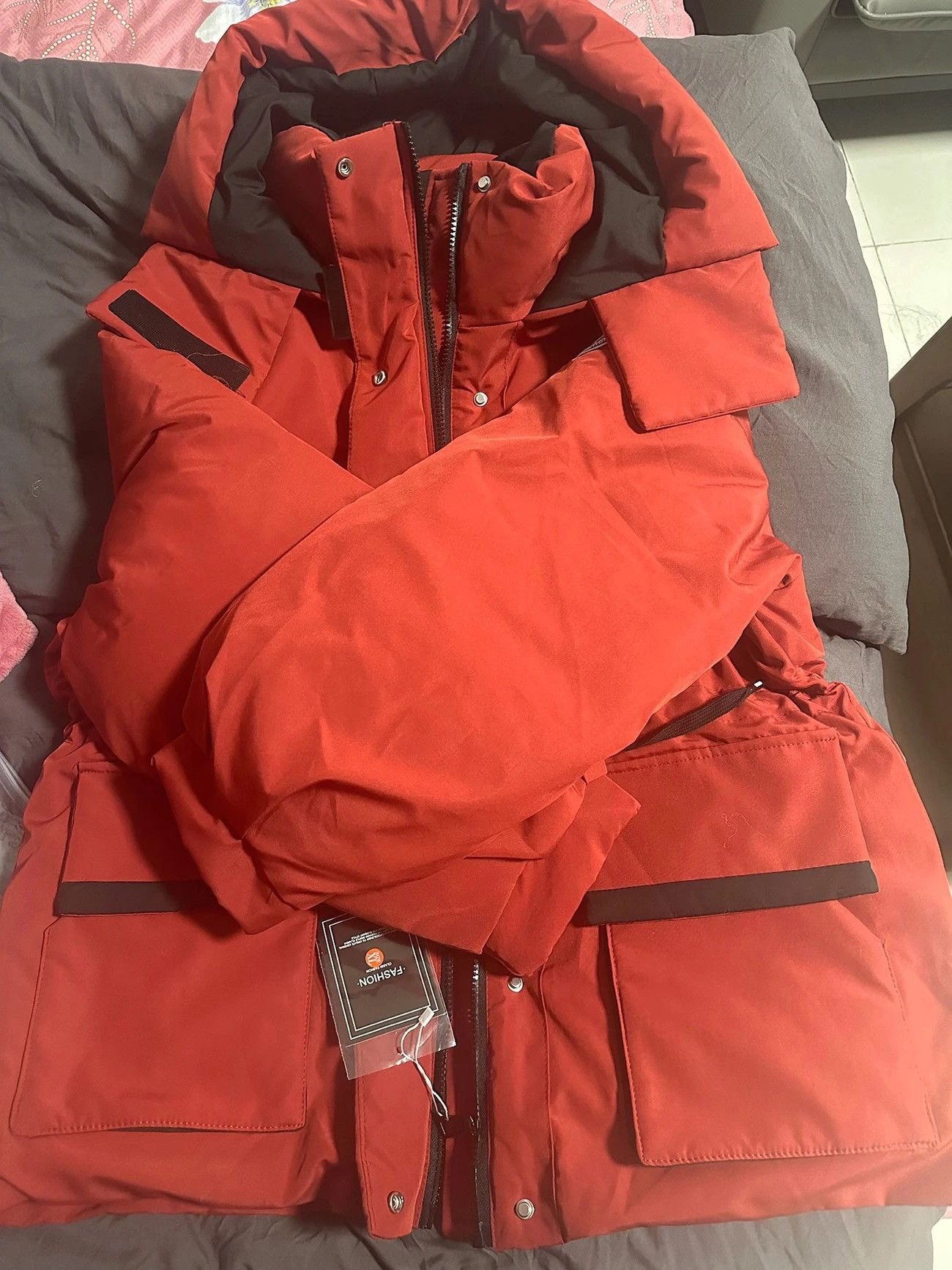 Other Red Workwear Puffer Jacket – Petite Winter Coat Size XL / US 12-14 / IT 48-50 - 6 Thumbnail