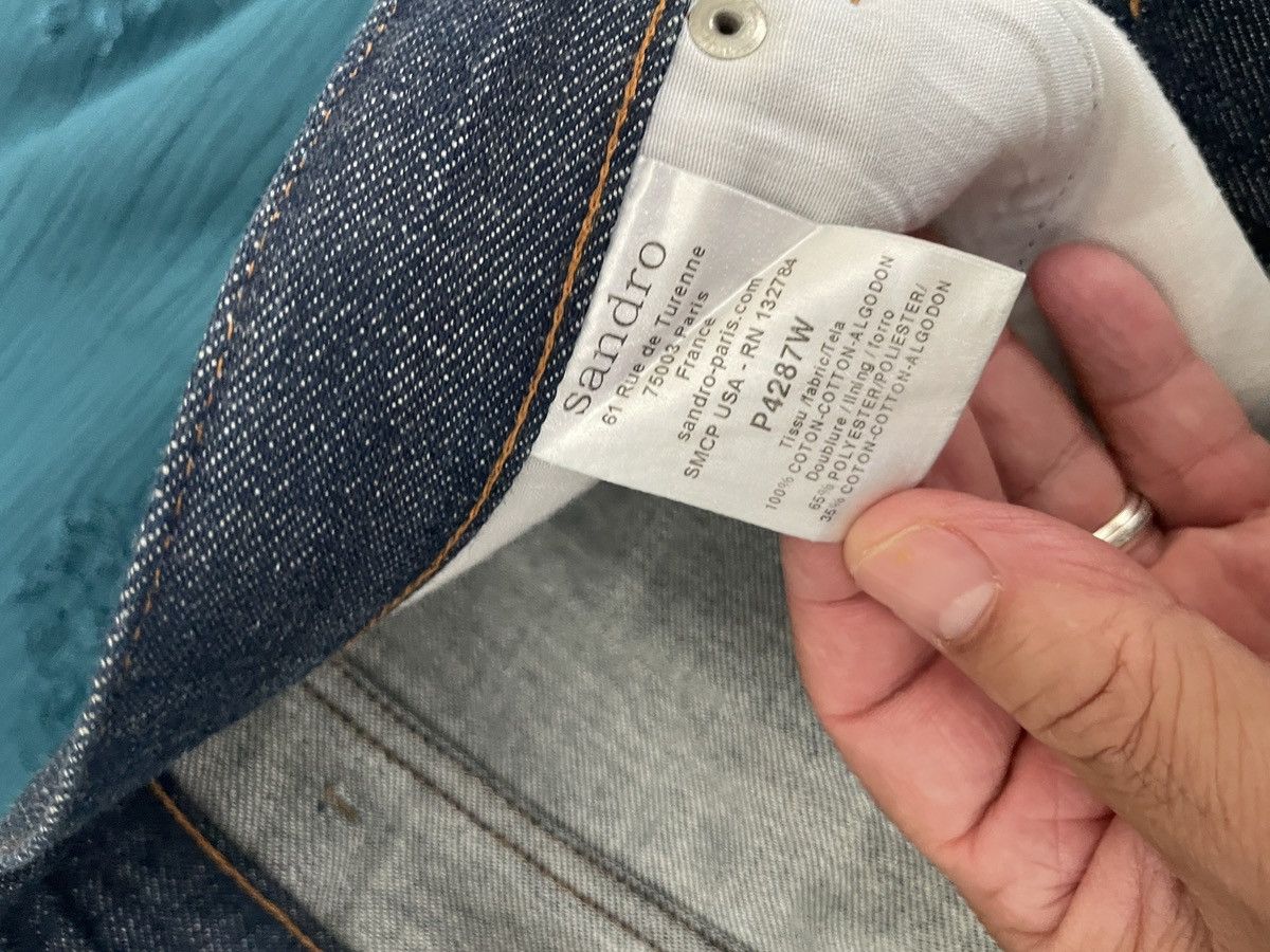 Sandro DK denim Selvedge Button Fly jeans Size US 35 - 10 Thumbnail