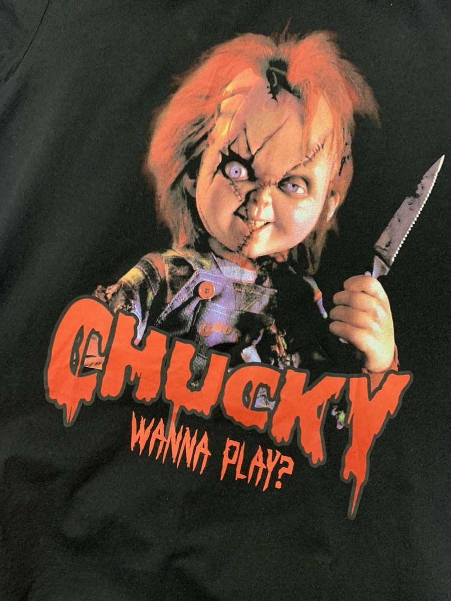 Vintage Chucky horror movie tee Size L/XL Size US L / EU 52-54 / 3 - 3 Thumbnail