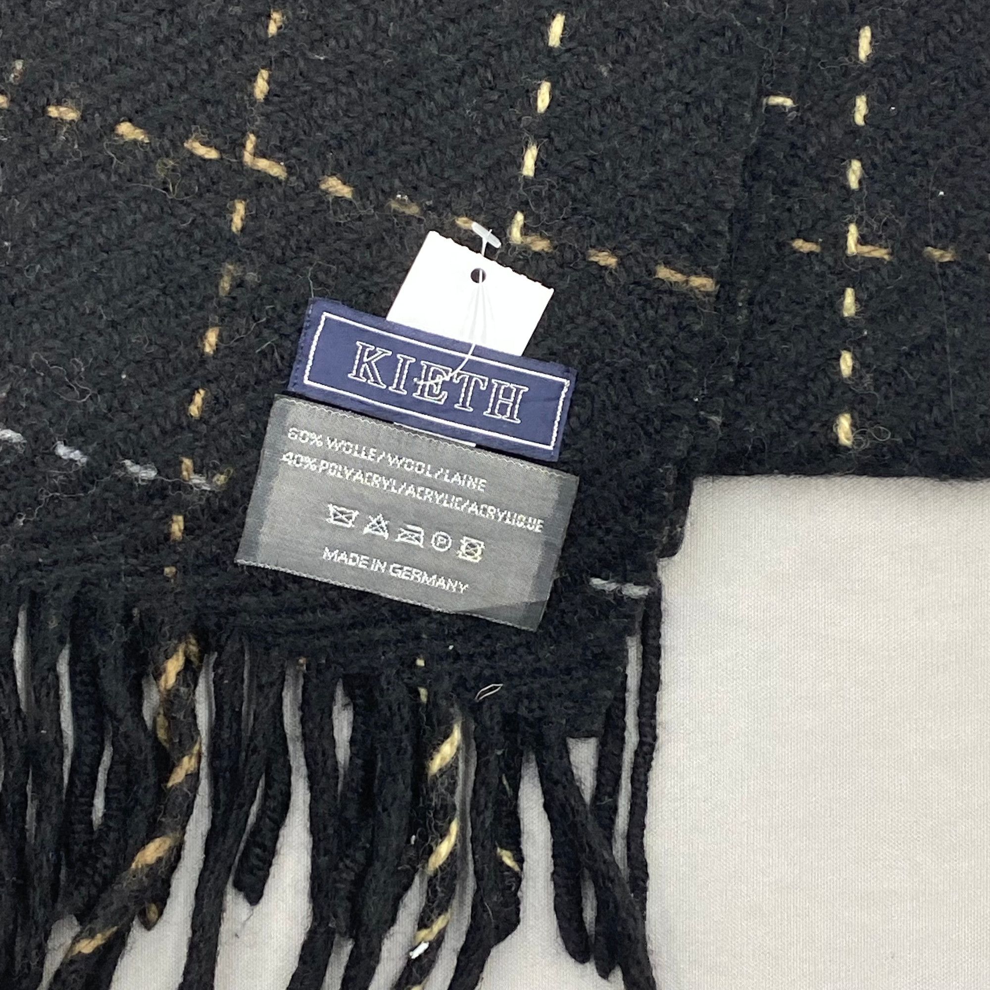 Japanese Brand Vintage Keith Scarf Muffler Wool Cashmere Scarves Size ONE SIZE - 4 Thumbnail