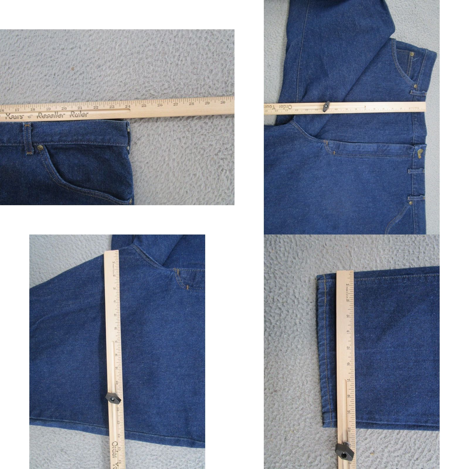 Lee VINTAGE Lee Riders USA Made Blue Denim Jeans Straight Leg Big & Tall 50x34 Mens Jeans Blue USA Straight 50 34 New Size US 34 / EU 50 - 8 Thumbnail