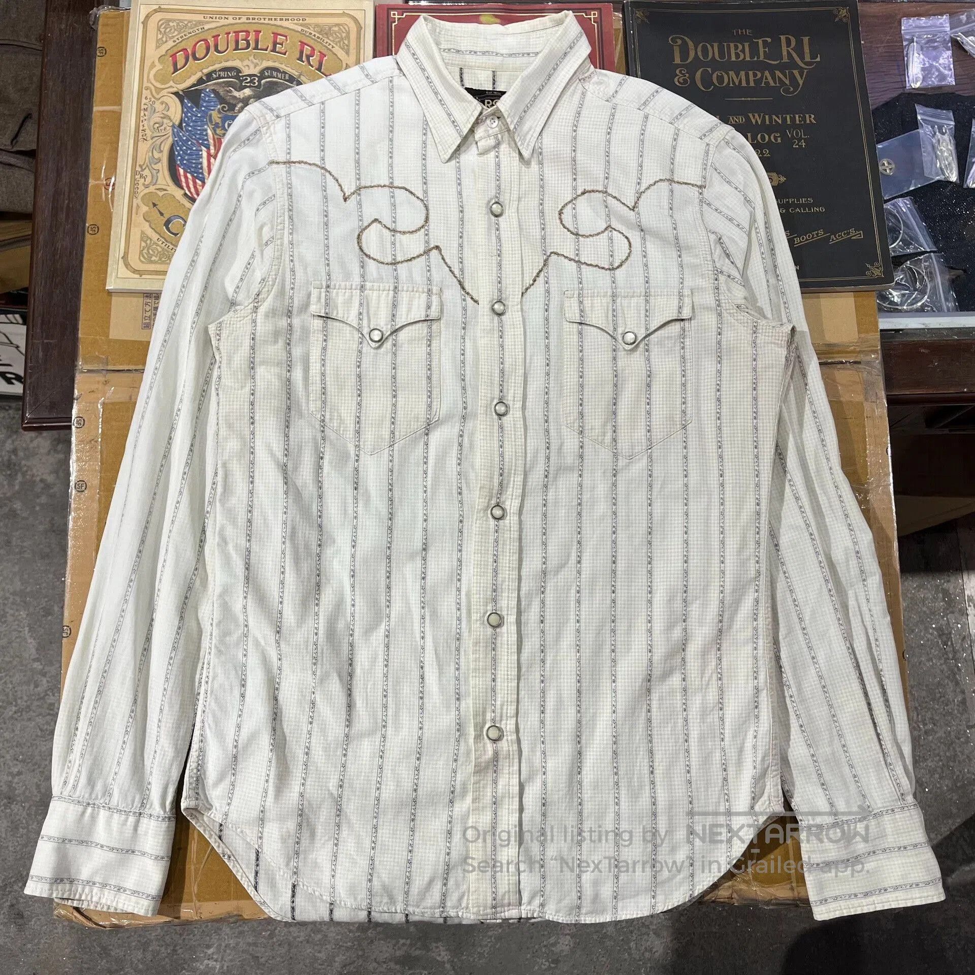 RRL Ralph Lauren RRL Vintage Western Embroidered Shirt. Size US S / EU 44-46 / 1 - 2 Thumbnail