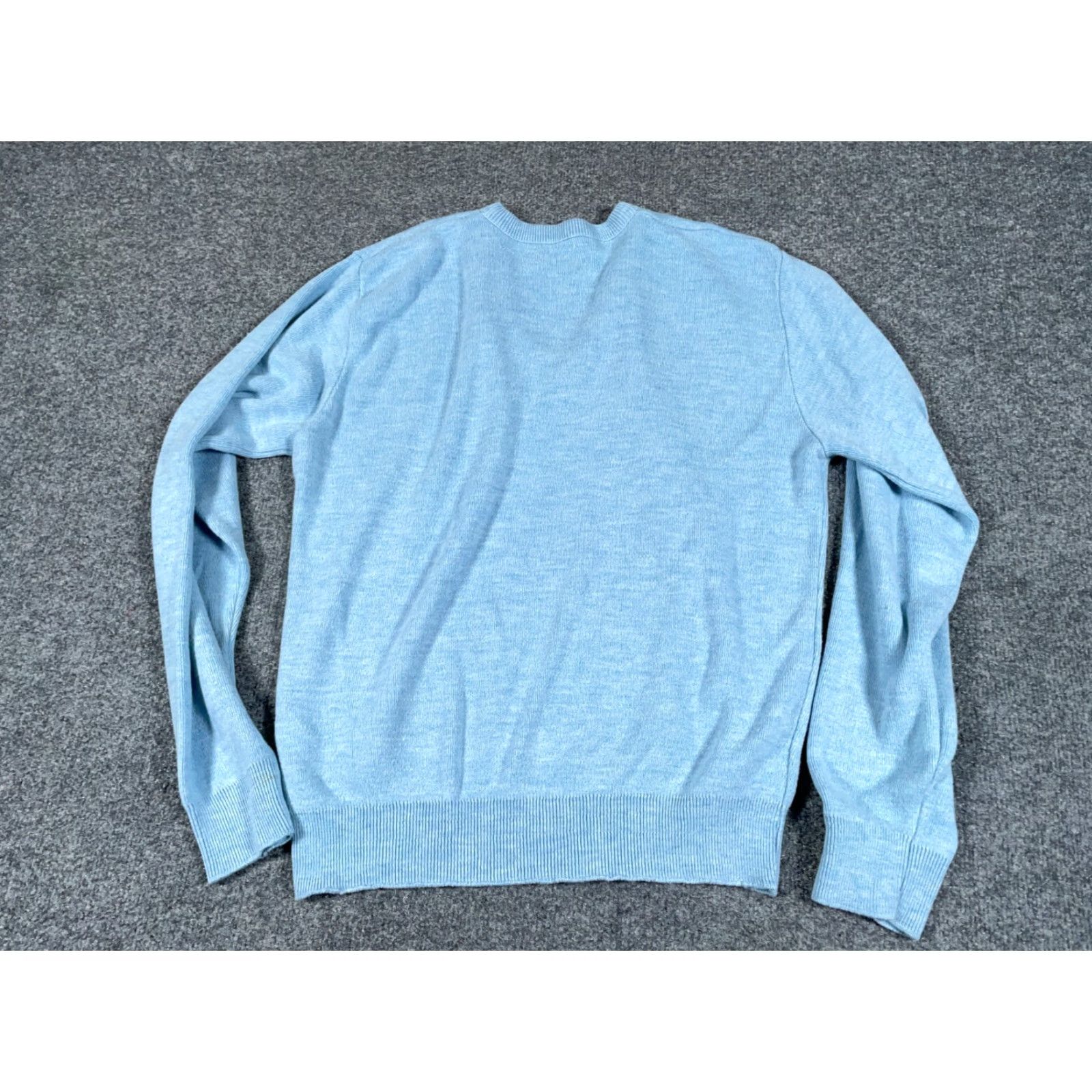Jantzen VINTAGE Jantzen V-Neck Sweater Adult Large Light Blue Acrylic Preppy 80s Mens Size US L / EU 52-54 / 3 - 2 Thumbnail