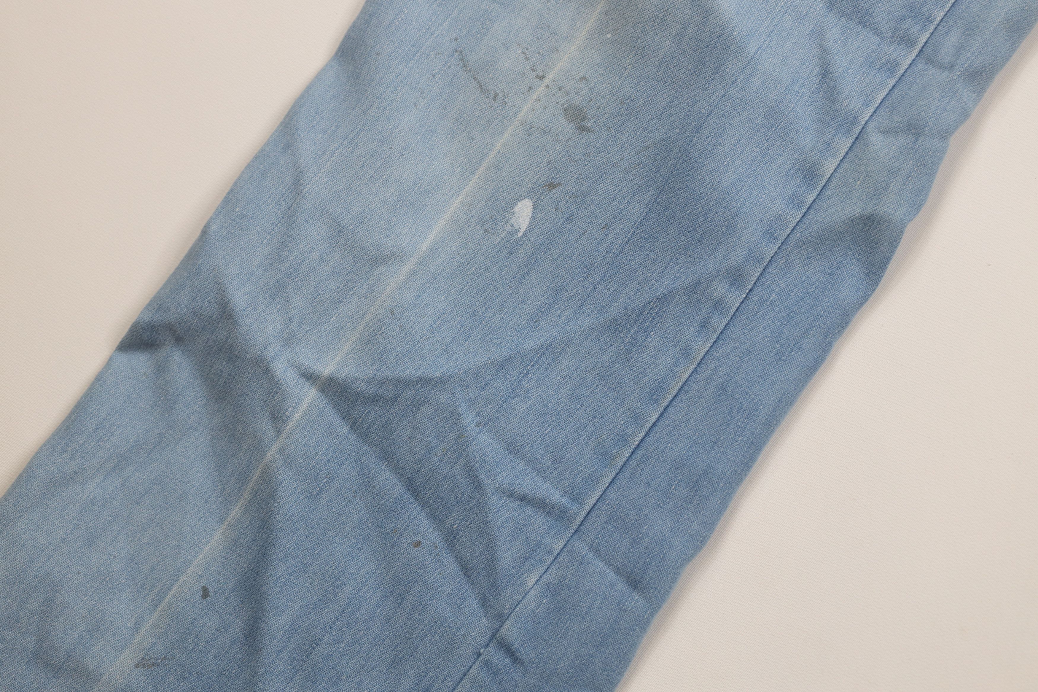 Vintage Vintage 70s Streetwear Flared Wide Leg Denim Jeans Blue USA Size 27" / US 4 / IT 40 - 5 Thumbnail