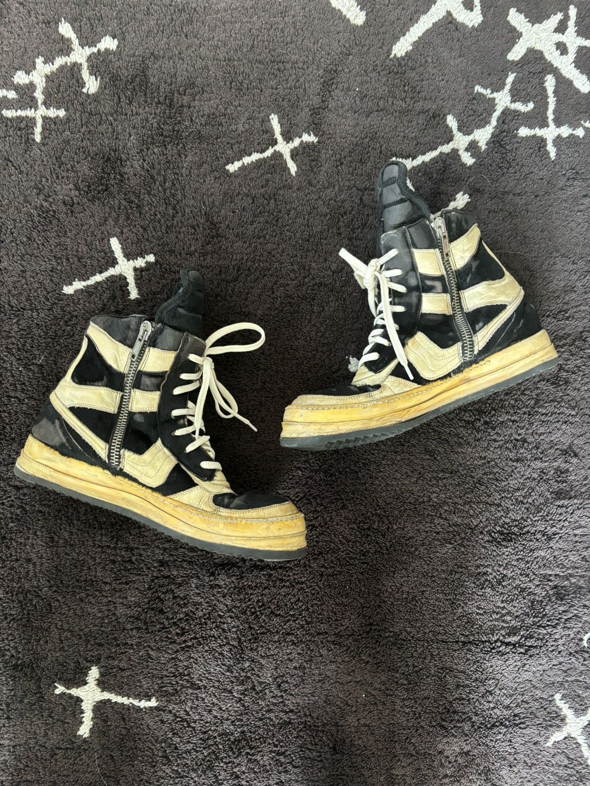 Rick Owens FW08 Rick Owens Ponyhair Dunk Size US 11 / EU 44 - 1 Thumbnail